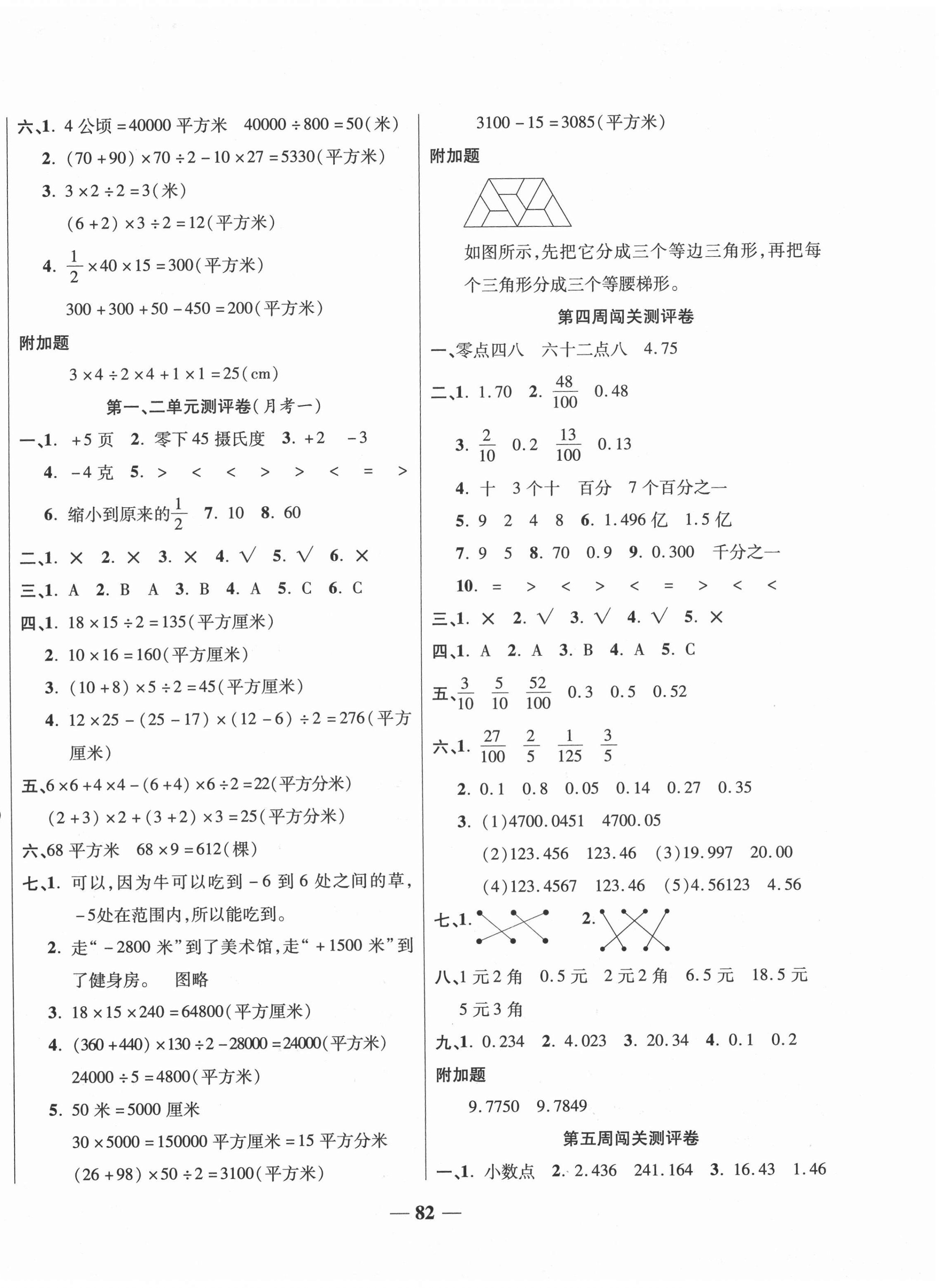 2020年特优练考卷五年级数学上册苏教版 第2页