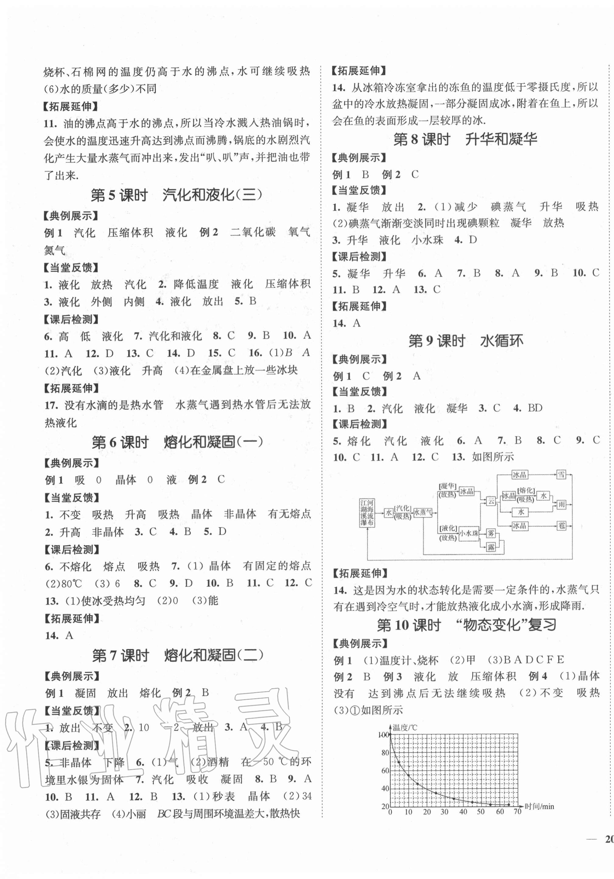 2020年學(xué)霸作業(yè)本八年級(jí)物理上冊(cè)蘇科版延邊大學(xué)出版社 參考答案第3頁(yè)