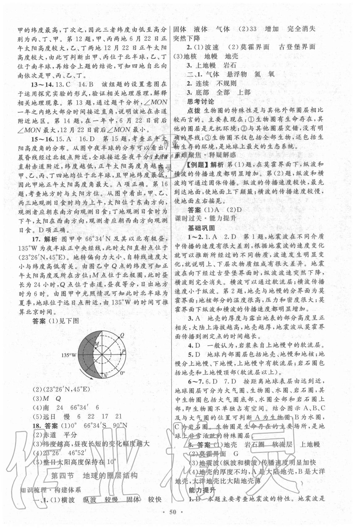 2020年高中同步測(cè)控優(yōu)化設(shè)計(jì)地理必修1人教版新疆專(zhuān)版 第6頁(yè)