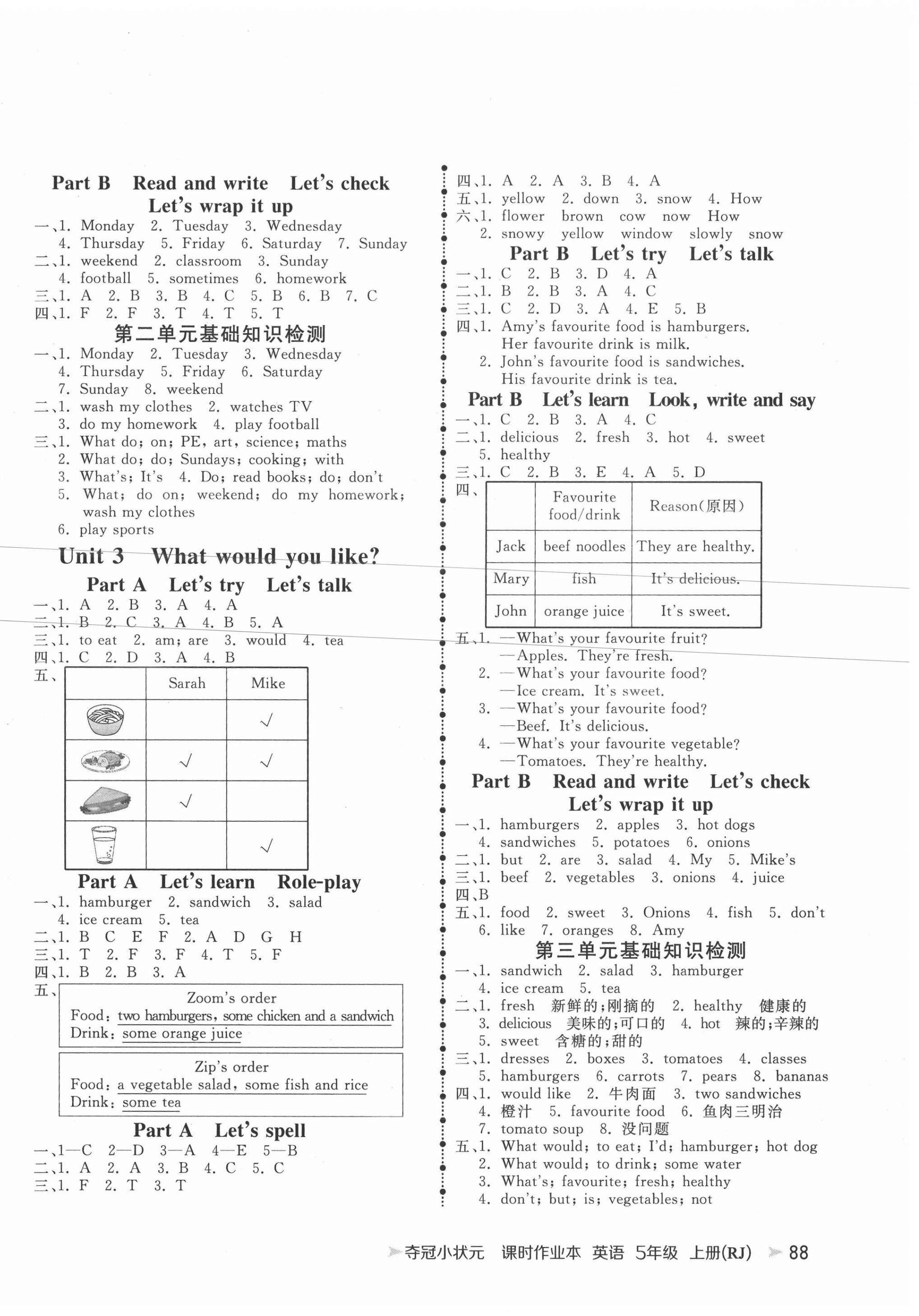 2020年奪冠小狀元課時(shí)作業(yè)本五年級(jí)英語上冊人教版 第2頁