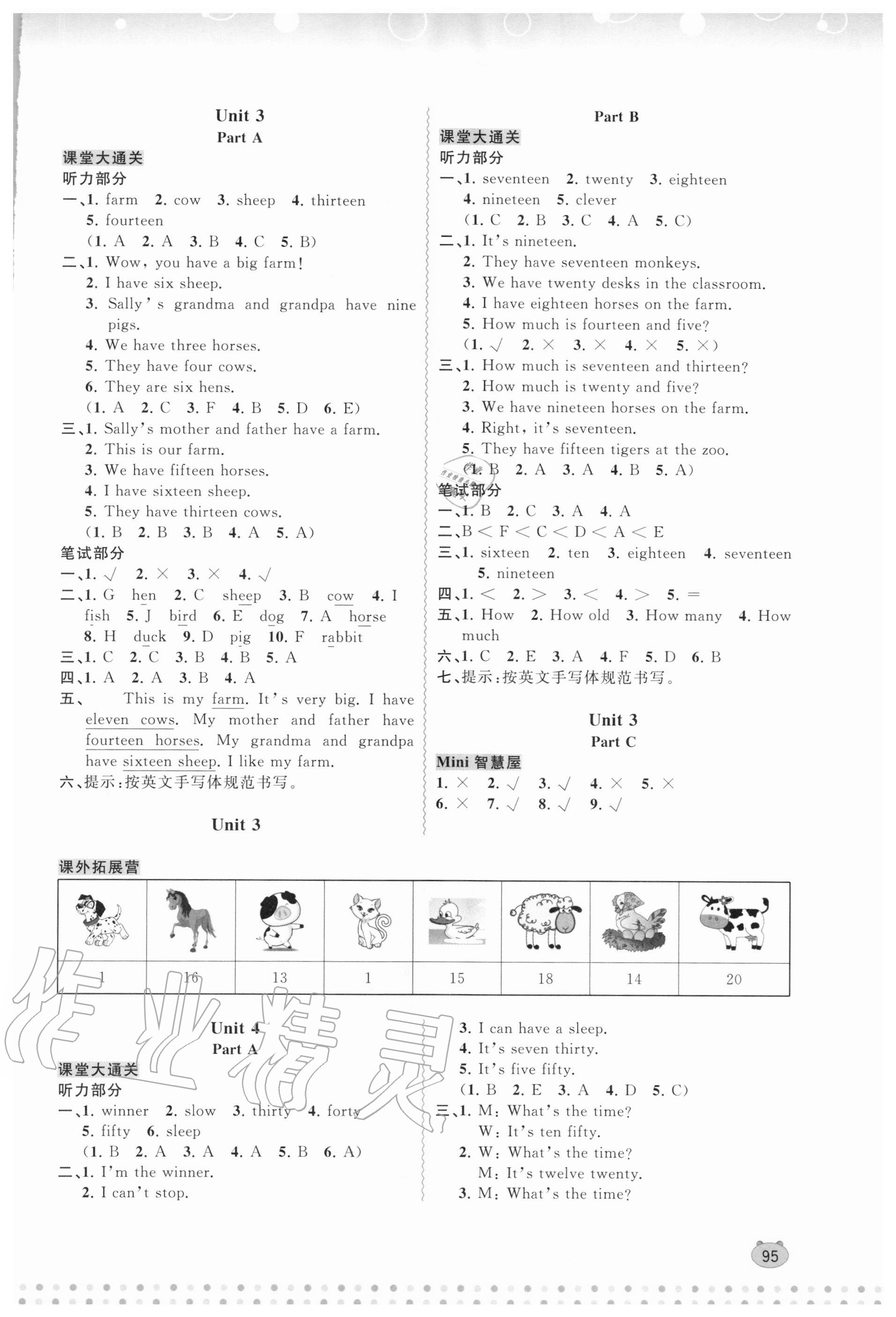 2020年新課程學(xué)習(xí)與測(cè)評(píng)同步學(xué)習(xí)四年級(jí)英語(yǔ)上冊(cè)福建教育版 參考答案第3頁(yè)