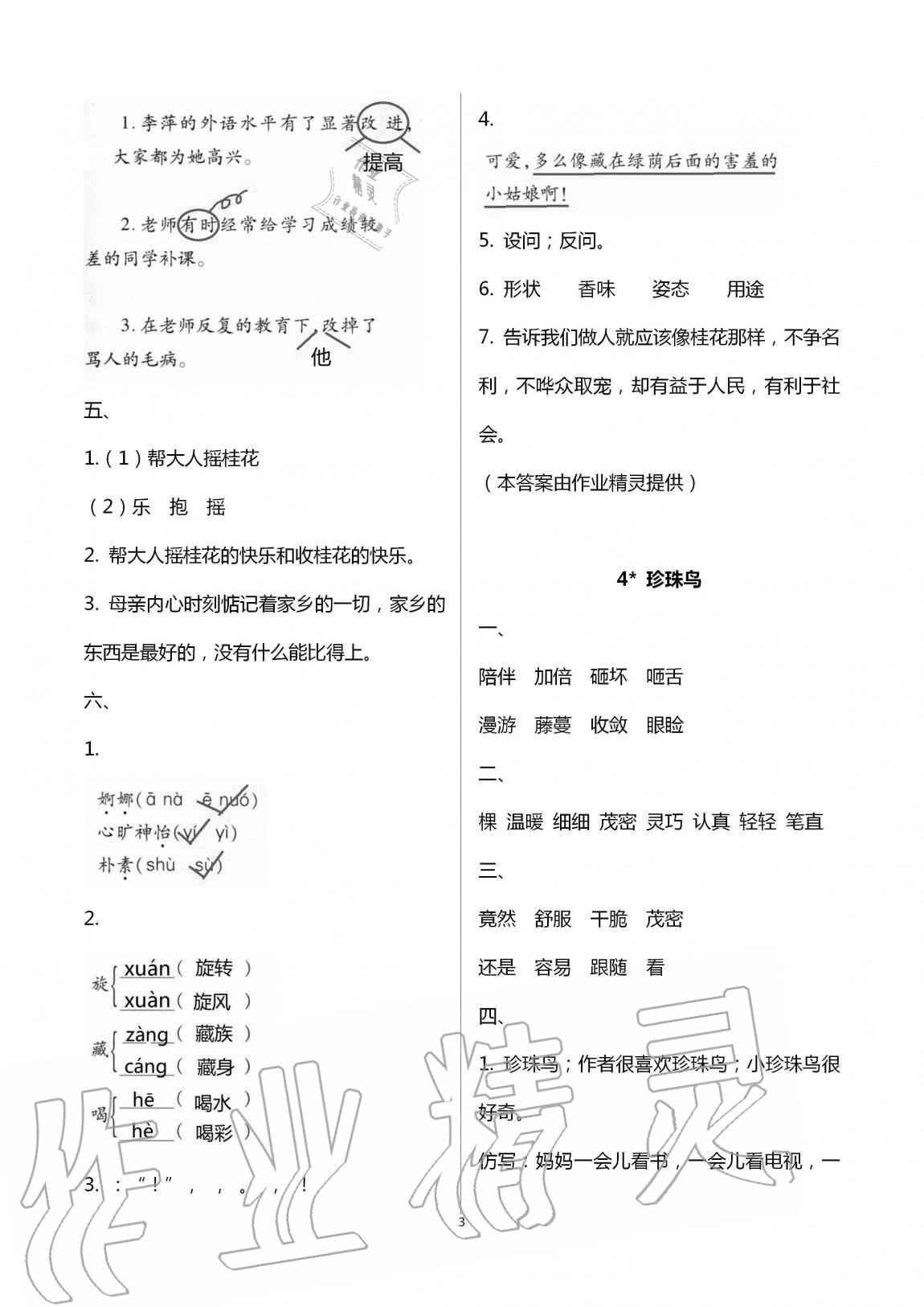 2020年新课堂同步学习与探究五年级语文上学期人教版金乡专版 第3页