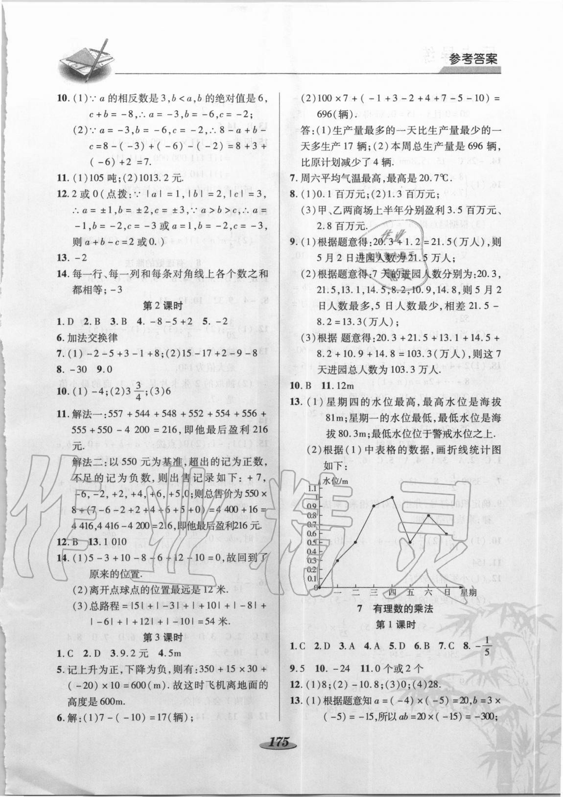 2020年新課標(biāo)教材同步導(dǎo)練七年級數(shù)學(xué)上冊北師大版C版 第5頁