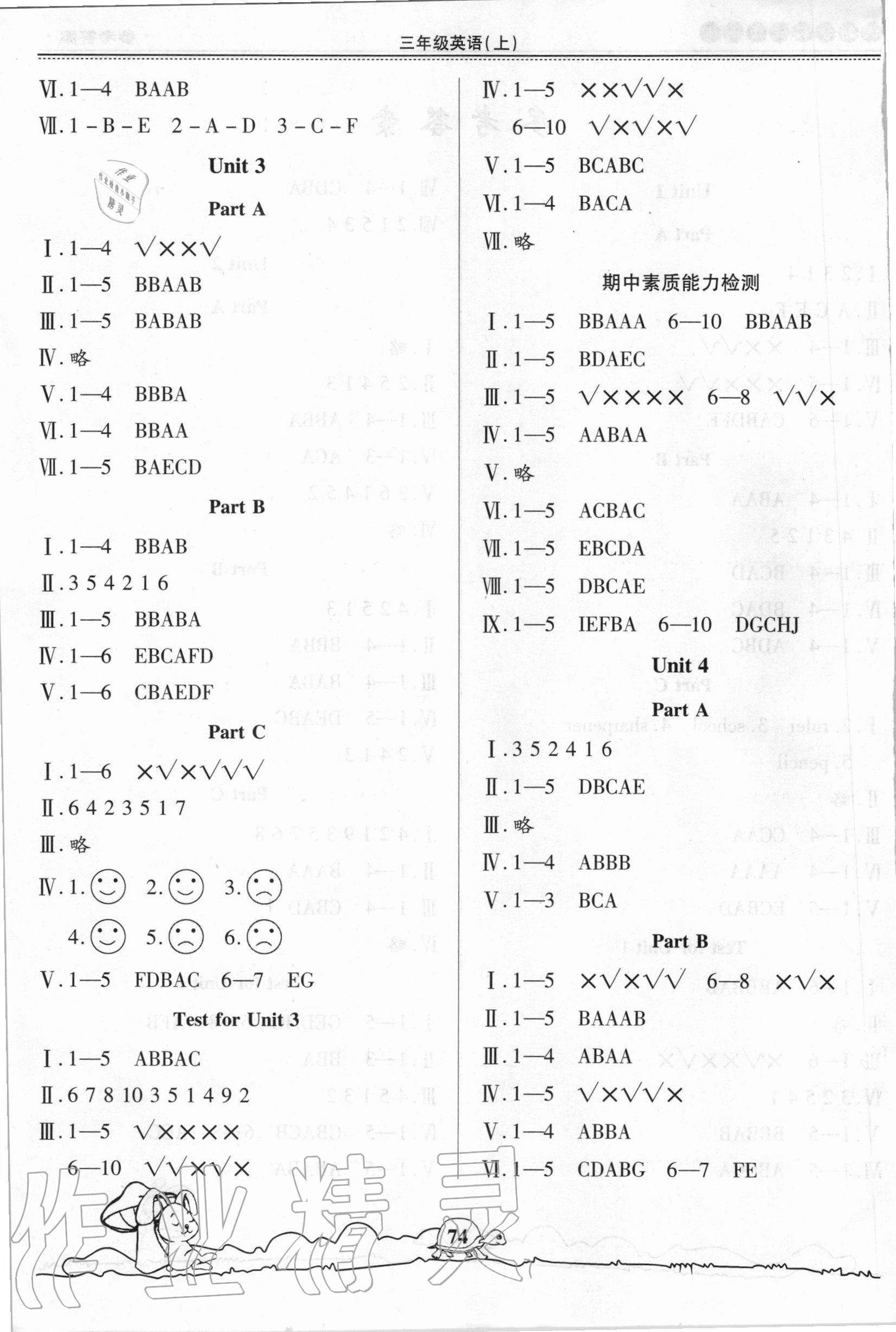 2020年創(chuàng)新學(xué)習(xí)三級(jí)訓(xùn)練三年級(jí)英語上冊(cè)通用版 第2頁