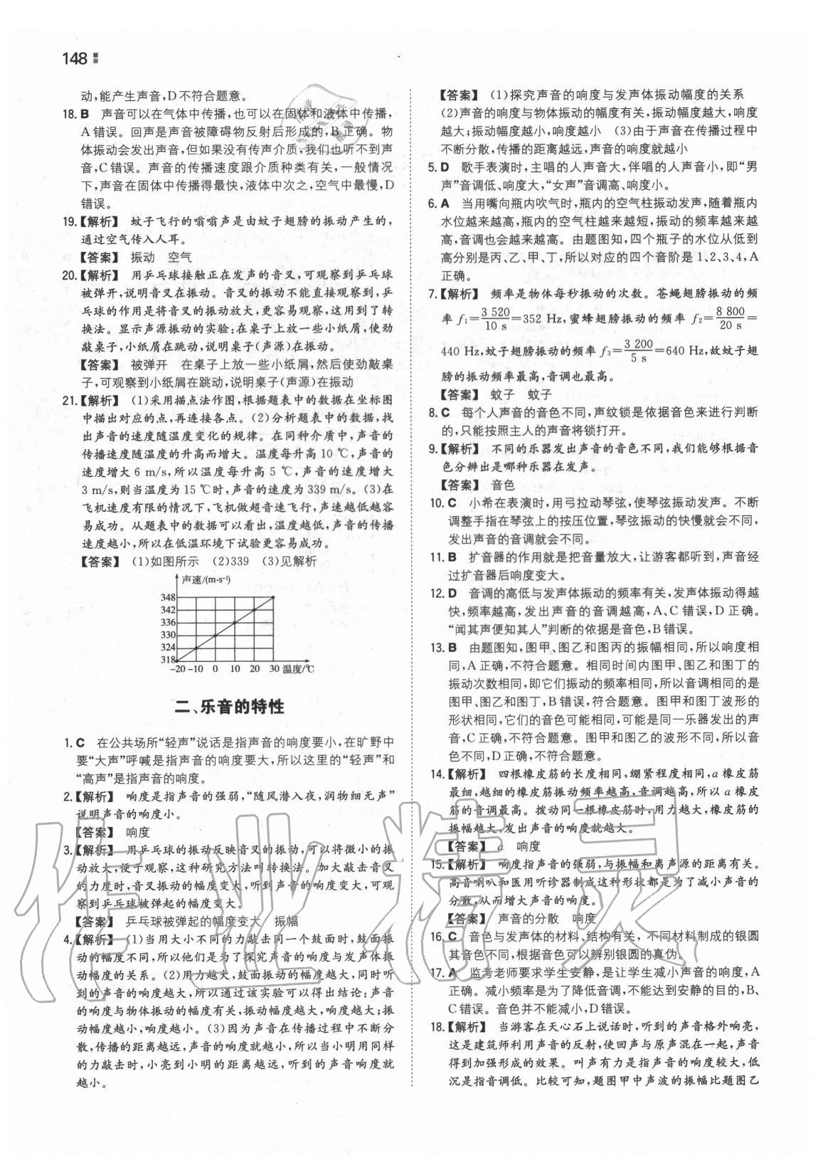 2020年一本同步訓(xùn)練初中物理八年級(jí)上冊(cè)蘇科版 第2頁(yè)