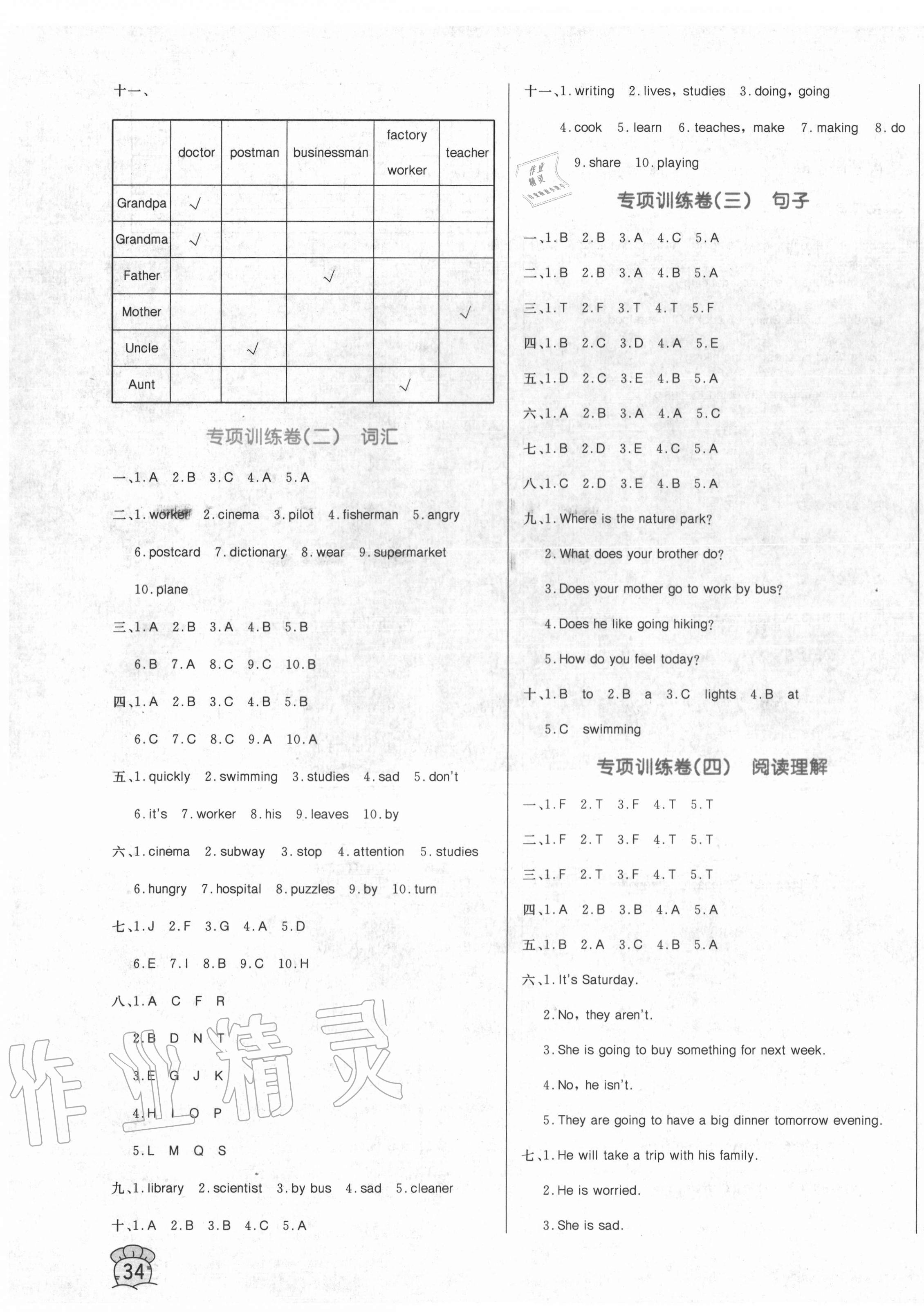 2020年黃岡名卷六年級(jí)英語上冊(cè)人教PEP版 第3頁