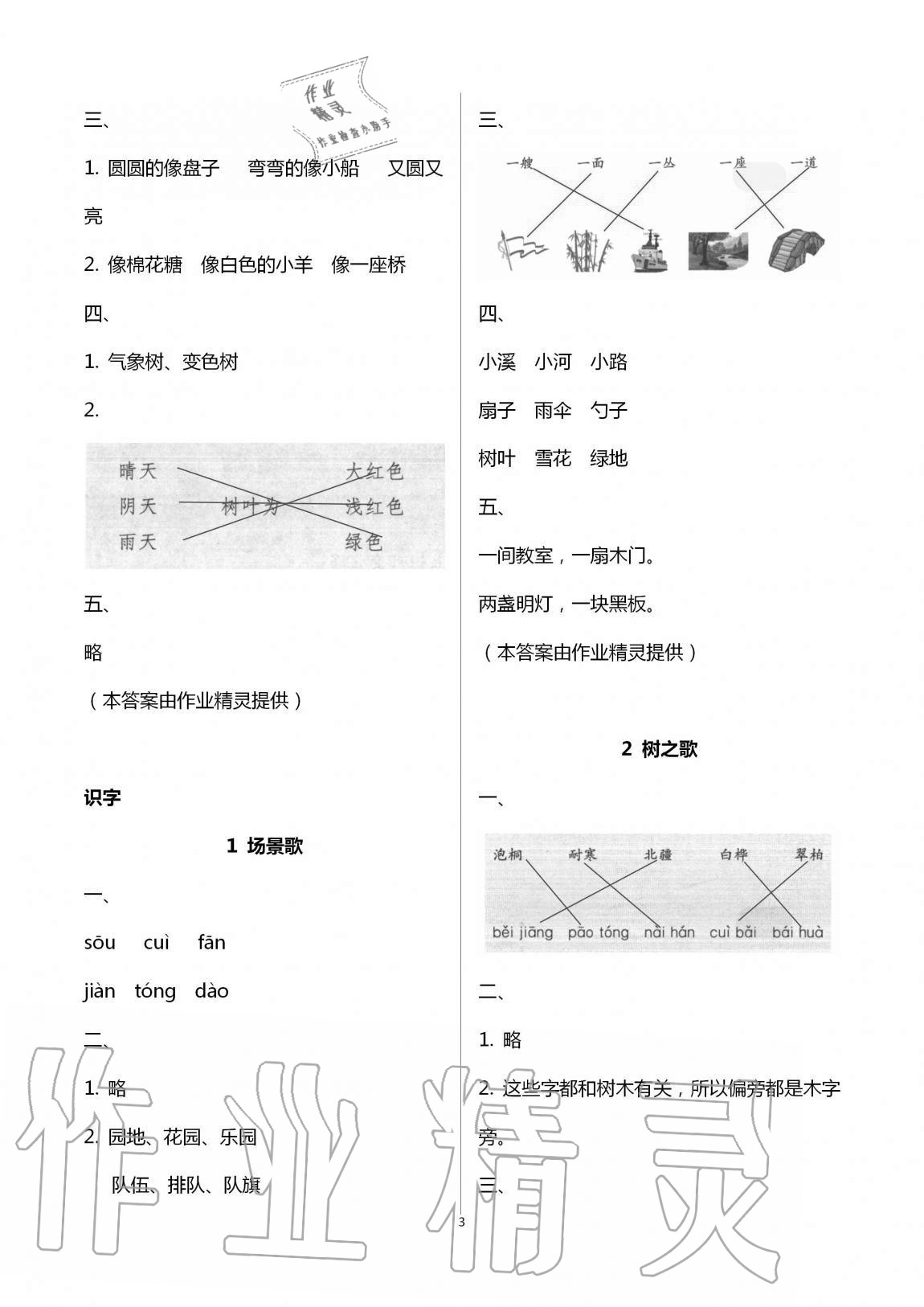 2020年新編課堂作業(yè)二年級(jí)語(yǔ)文上冊(cè)人教版 第3頁(yè)