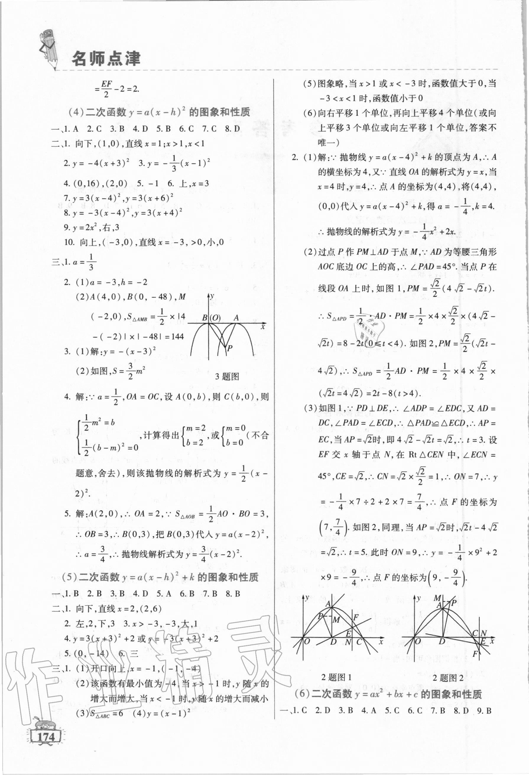 2020年名師點津課課練單元測九年級數(shù)學上冊人教版54制 第2頁