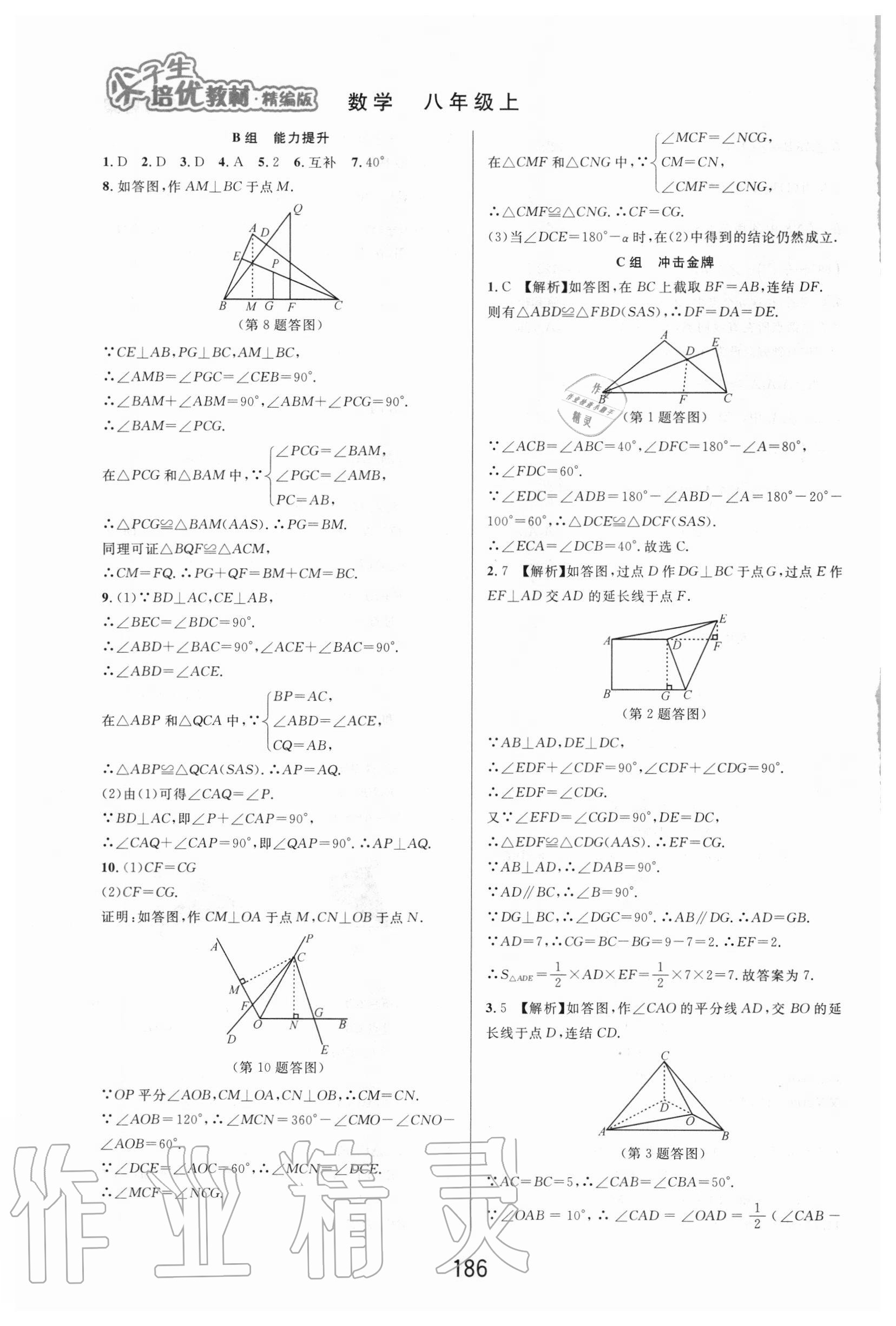 2020年尖子生培优教材八年级数学上册浙教版精编版 第4页