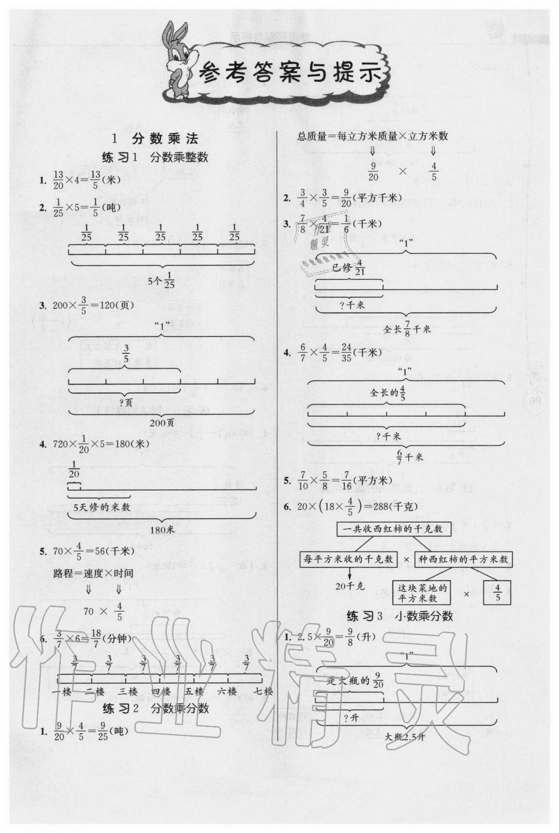 2020年春雨教育小學(xué)數(shù)學(xué)應(yīng)用題解題高手六年級上冊人教版 第1頁