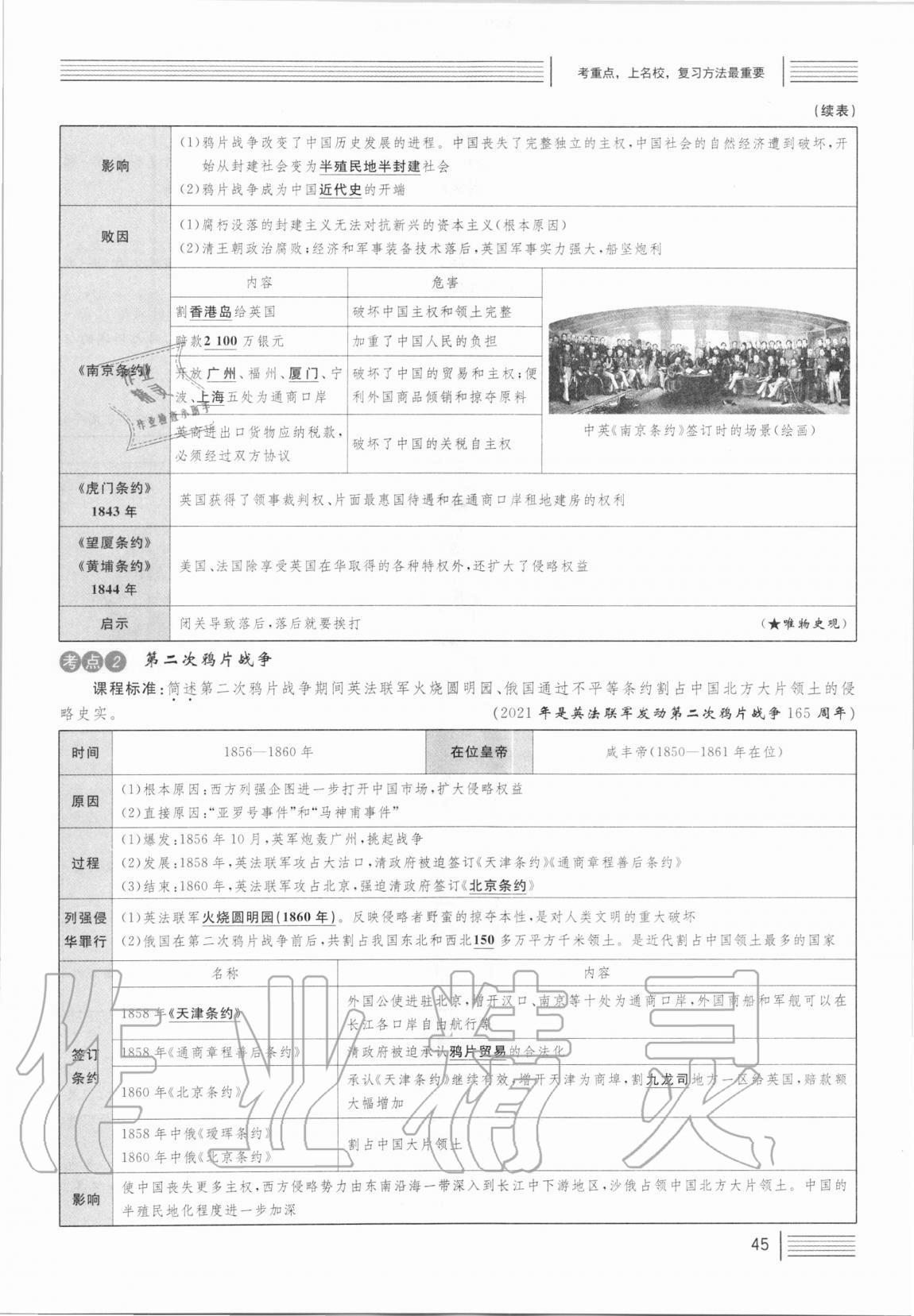 2021年火線100天中考滾動(dòng)復(fù)習(xí)法歷史人教版 第45頁(yè)