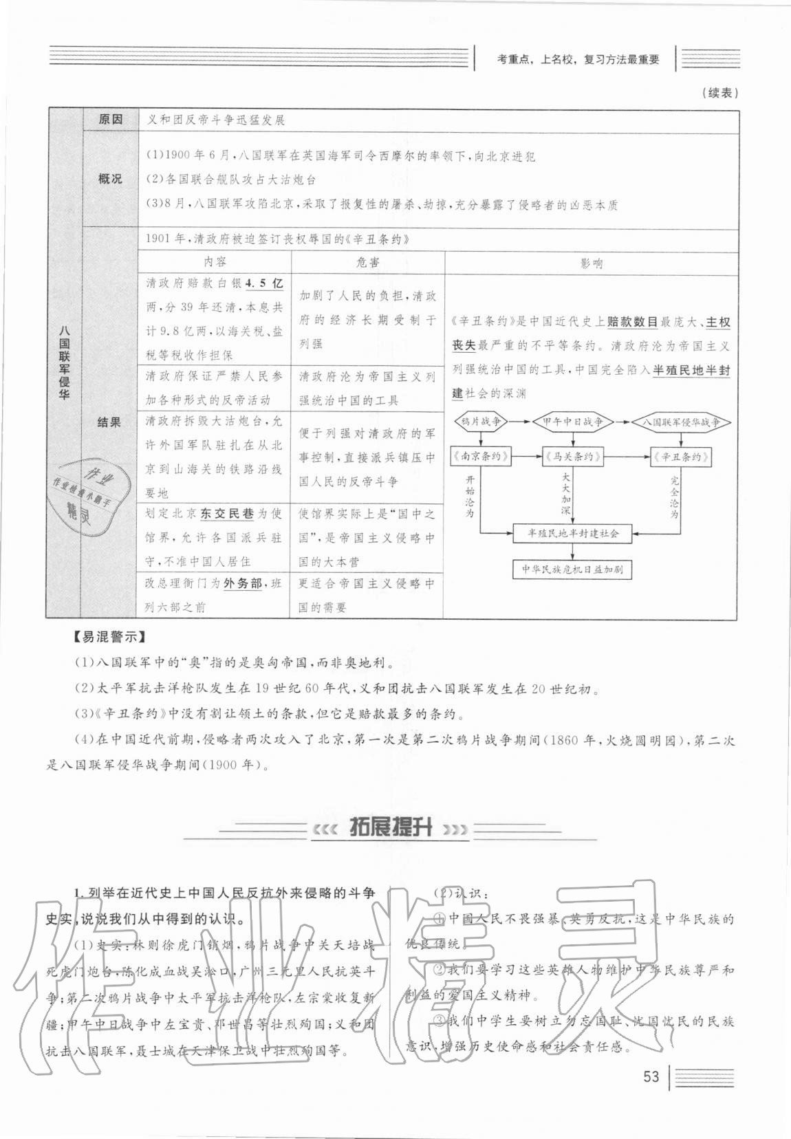 2021年火线100天中考滚动复习法历史人教版 第53页