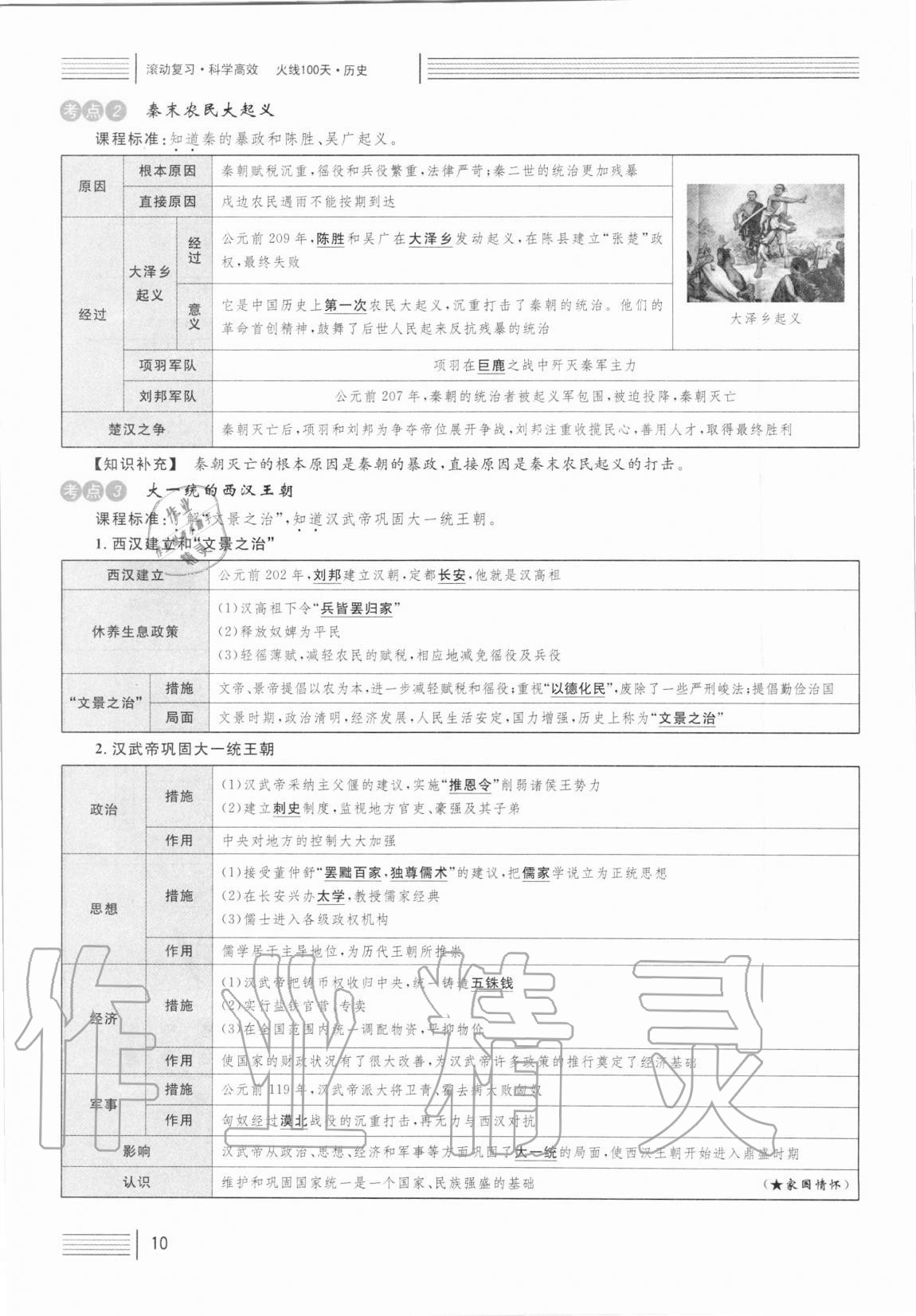 2021年火線100天中考滾動復(fù)習(xí)法歷史人教版 第10頁