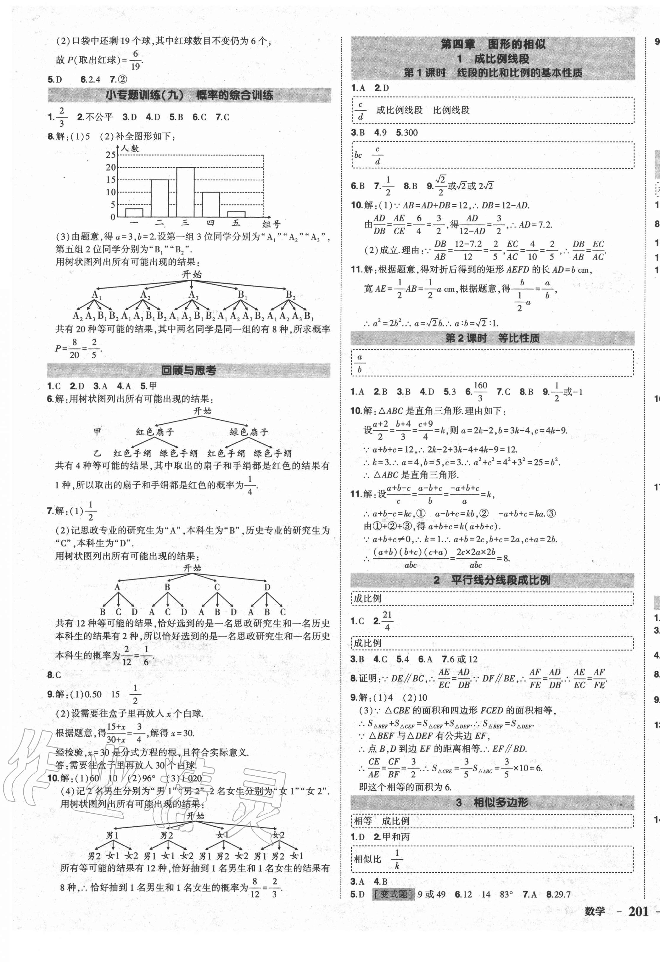 2020年?duì)钤刹怕穭?chuàng)優(yōu)作業(yè)九年級數(shù)學(xué)全一冊北師大版貴陽專用 第9頁