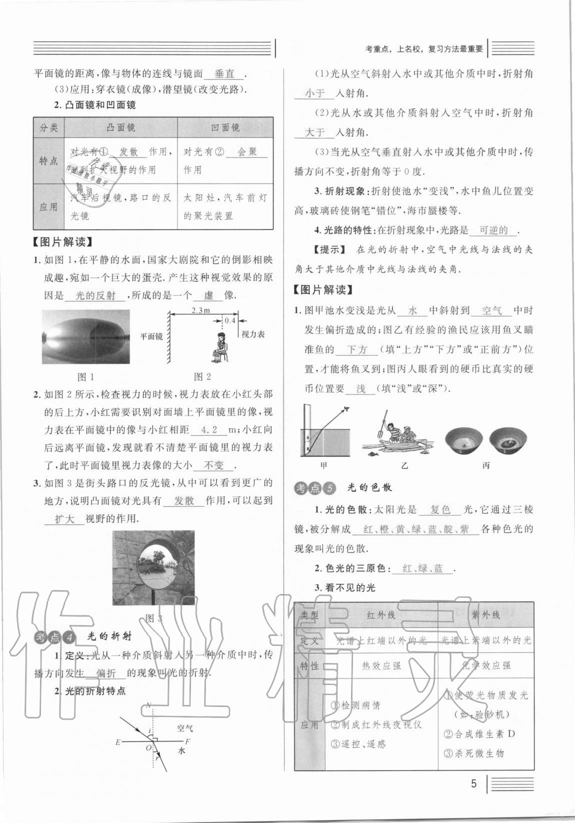 2021年火線100天中考滾動復(fù)習(xí)法物理 參考答案第5頁