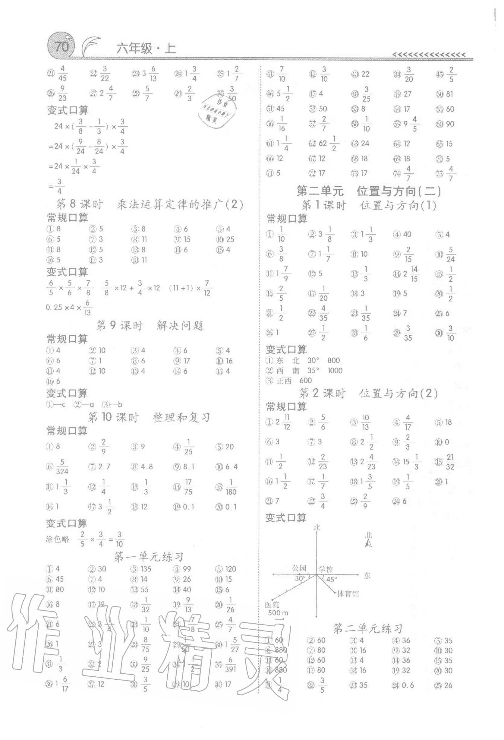 2020年口算100六年級(jí)上冊人教版 第2頁