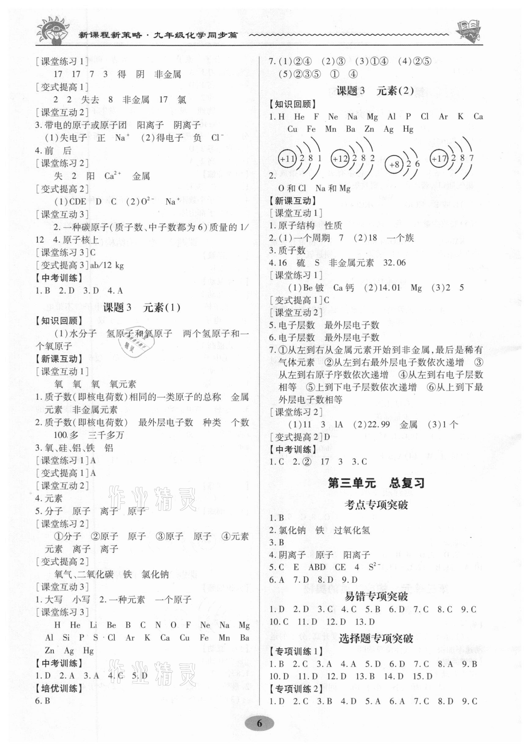 2020年新課程新策略同步篇九年級(jí)化學(xué)全一冊(cè)人教版廣東專版 第6頁(yè)