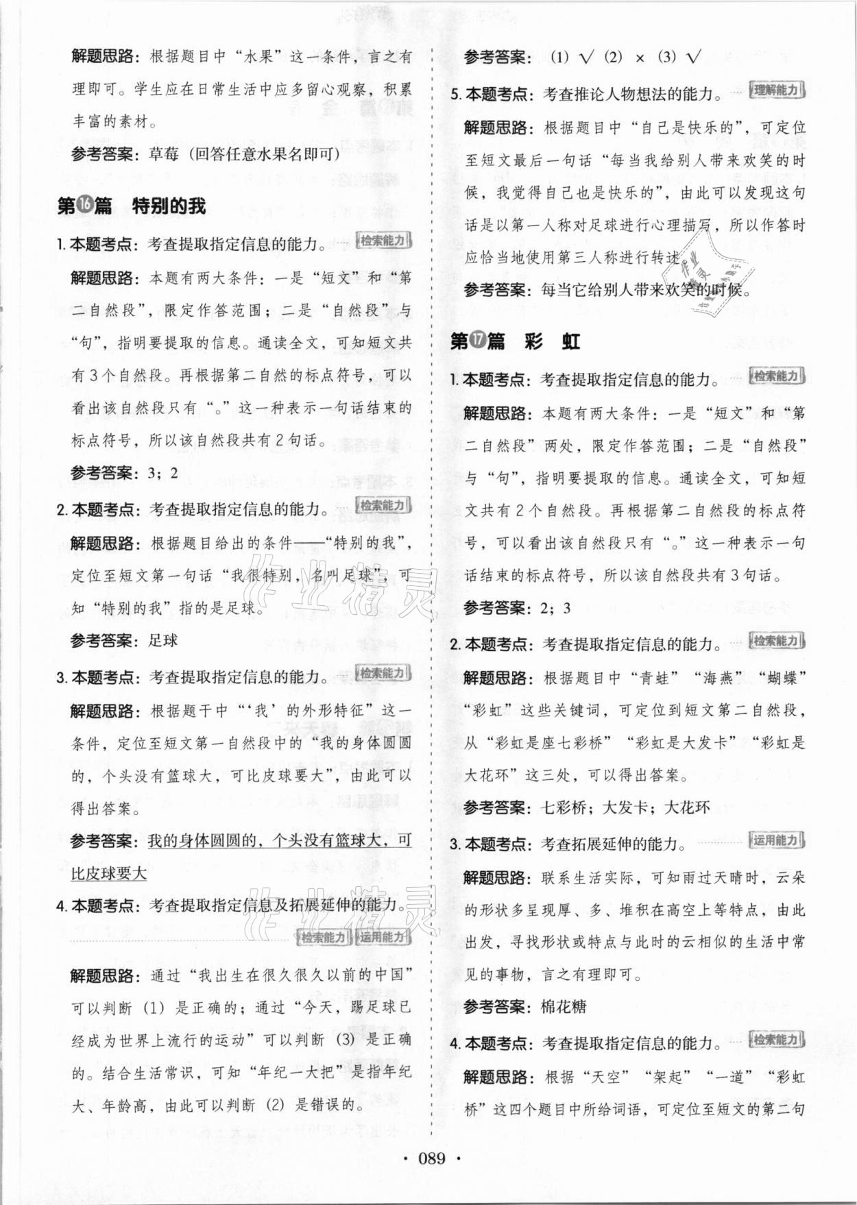2020年小學(xué)生閱讀真題80篇一年級(jí)語(yǔ)文 第7頁(yè)
