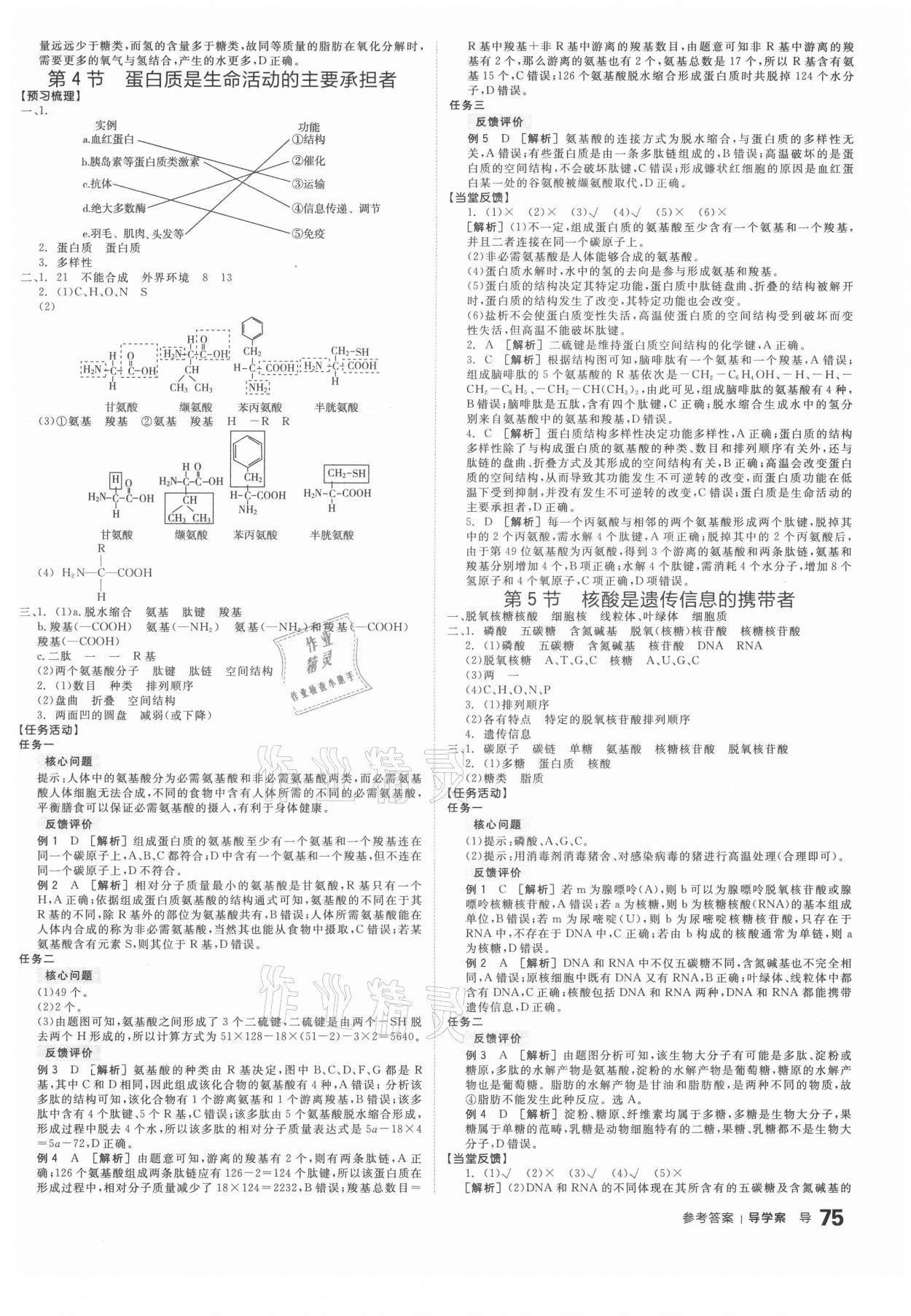 2020年全品學練考高中生物必修1人教版 第3頁