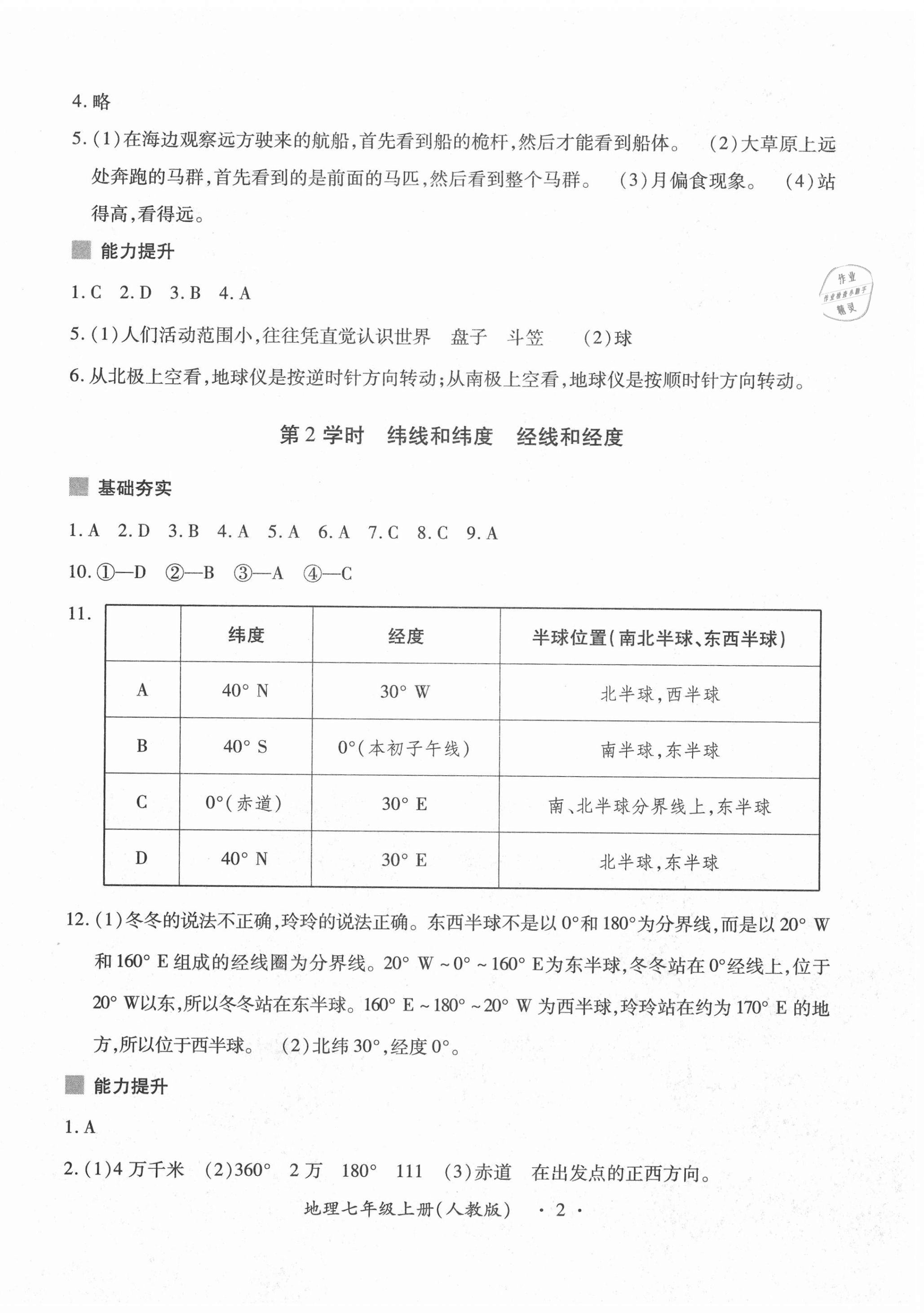 2020年一課一案創(chuàng)新導(dǎo)學(xué)七年級地理上冊人教版合訂本 第2頁