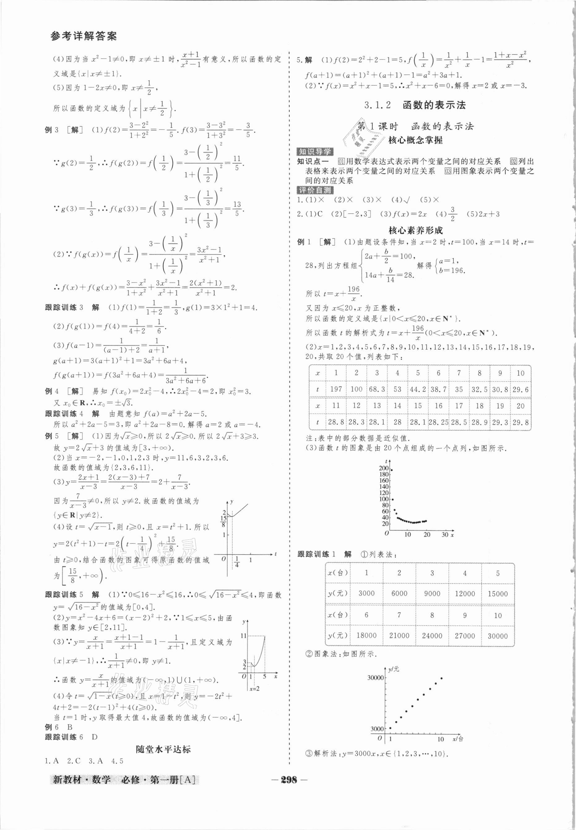 2020年金版教程高中新課程創(chuàng)新導學案數(shù)學必修第一冊人教A版 參考答案第9頁