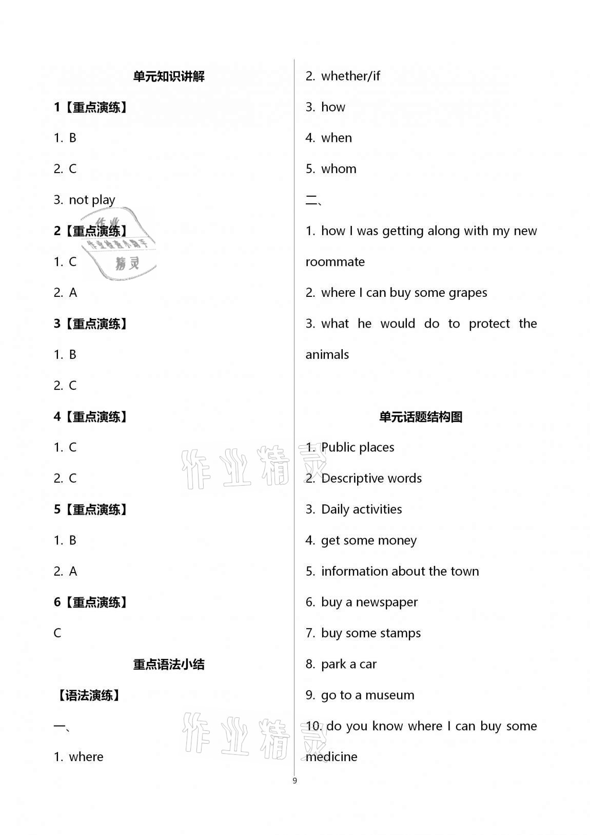 2020年學(xué)典九年級(jí)英語(yǔ)全一冊(cè)人教版北京時(shí)代華文書局 第9頁(yè)