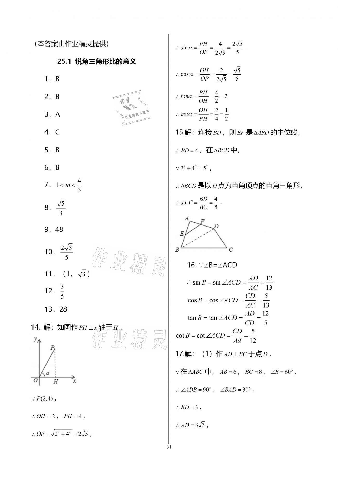 2020年優學先導教學與測評九年級數學上冊滬教版54制 第31頁