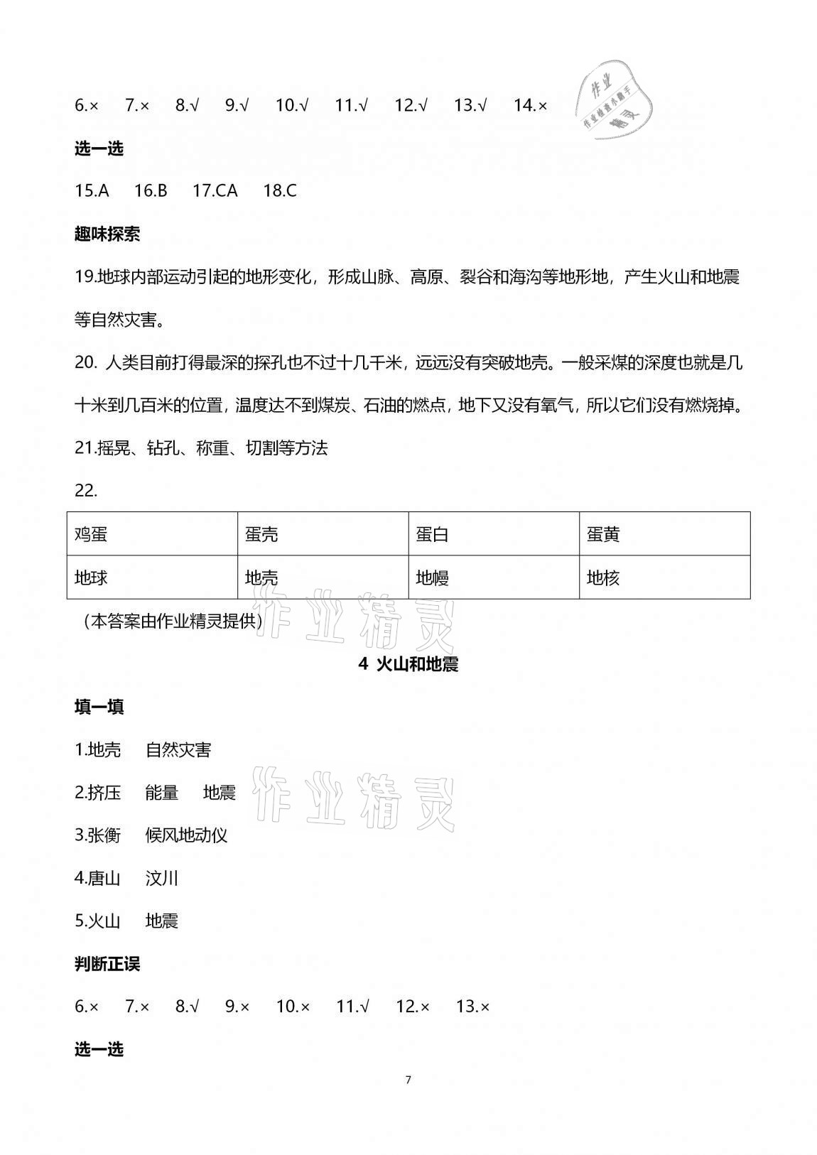 2020年學生課程精巧訓練六年級科學上冊蘇教版 第7頁