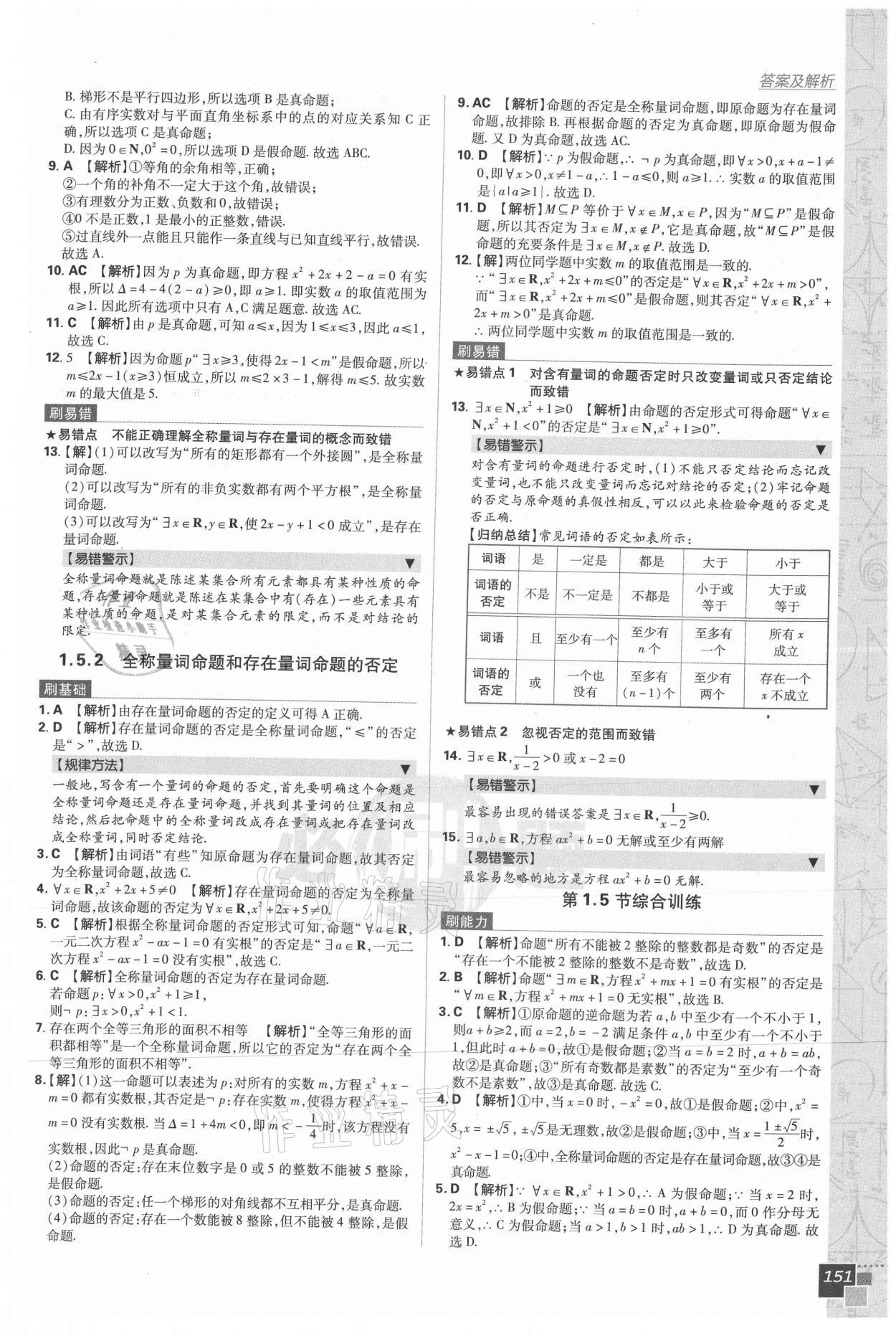 2020年高中必刷題數學必修第一冊人教版 第9頁