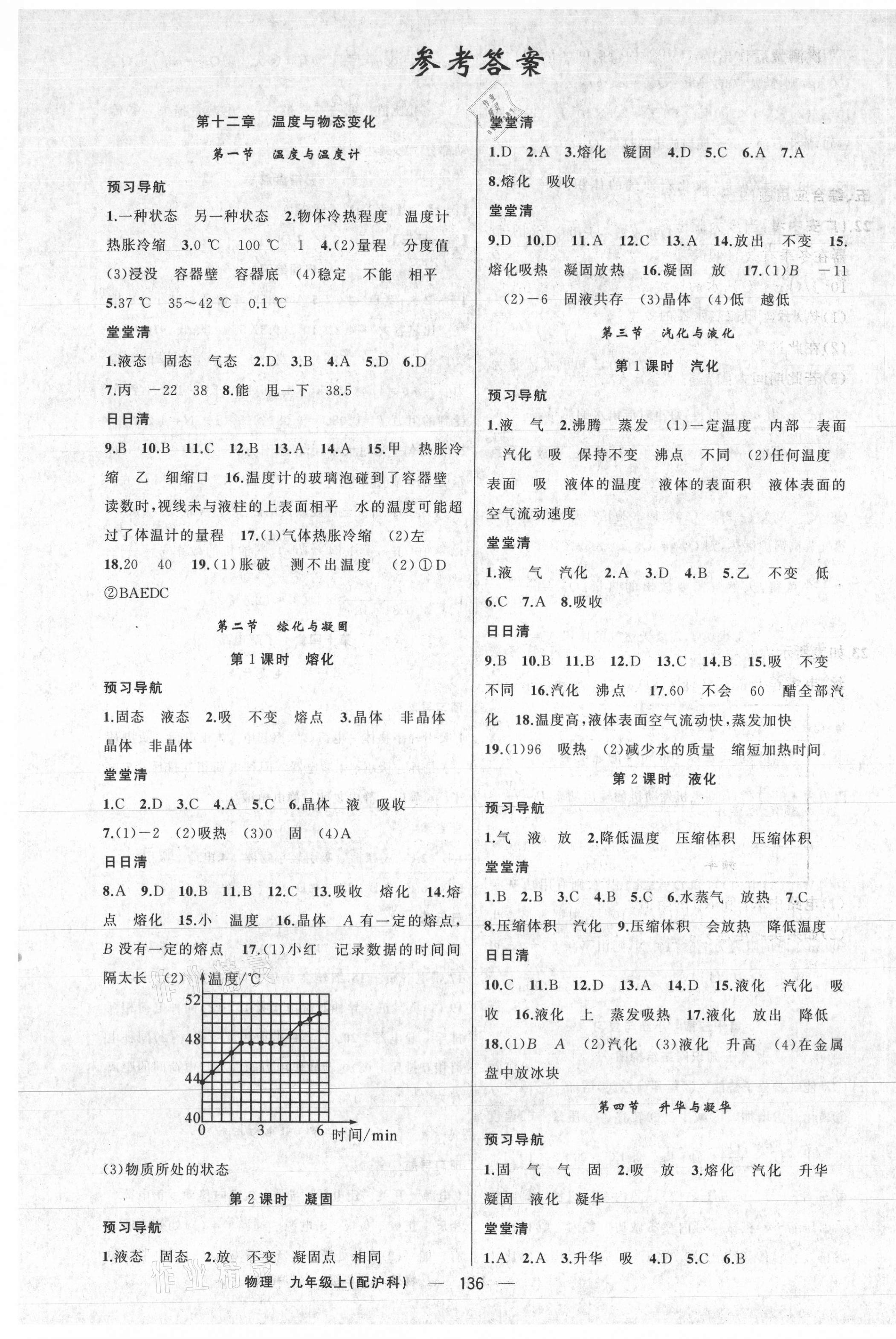 2020年四清導(dǎo)航九年級(jí)物理上冊(cè)滬科版 第1頁(yè)