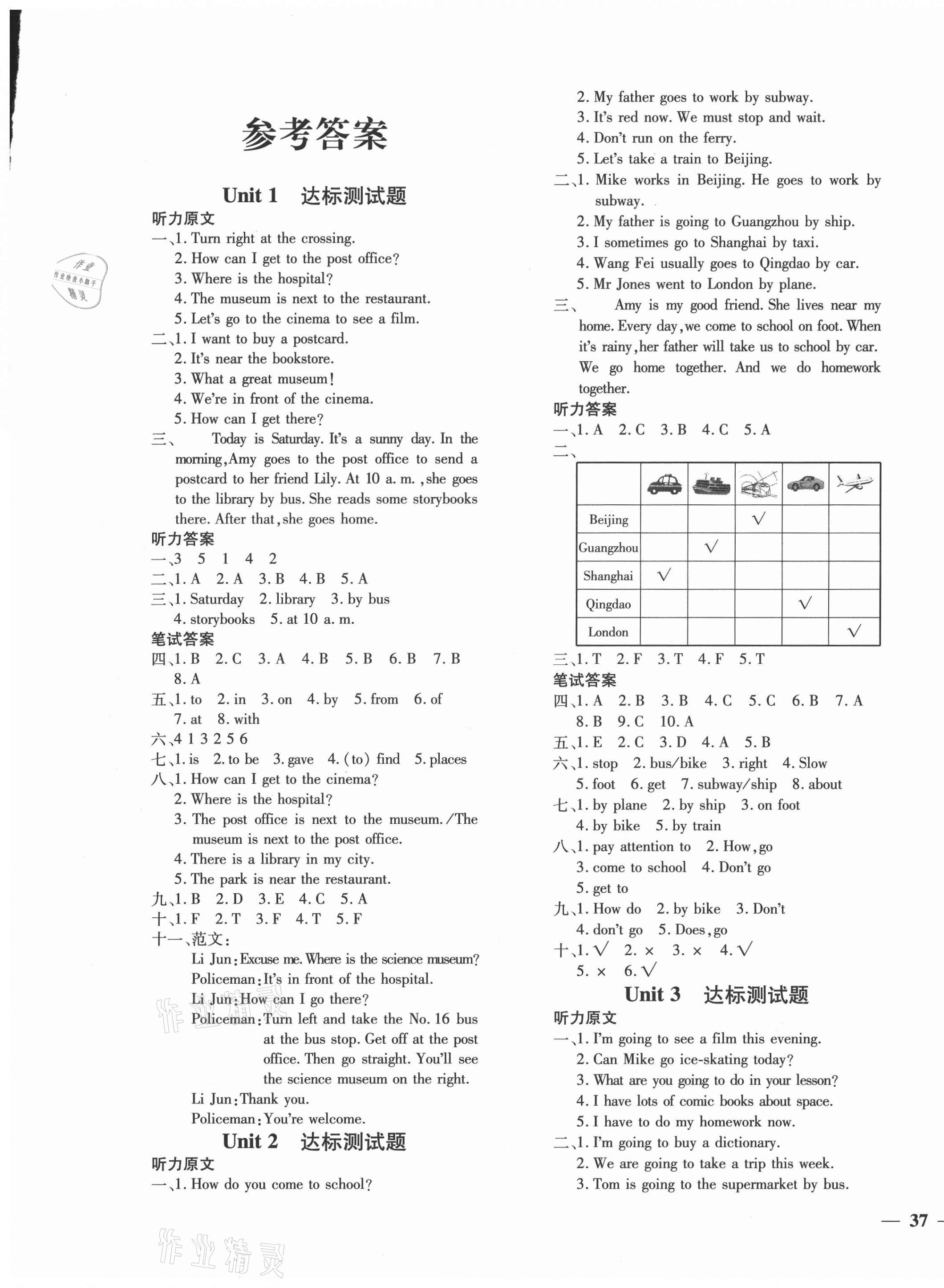 2020年黃岡360度定制密卷六年級(jí)英語上冊(cè)人教PEP版 第1頁