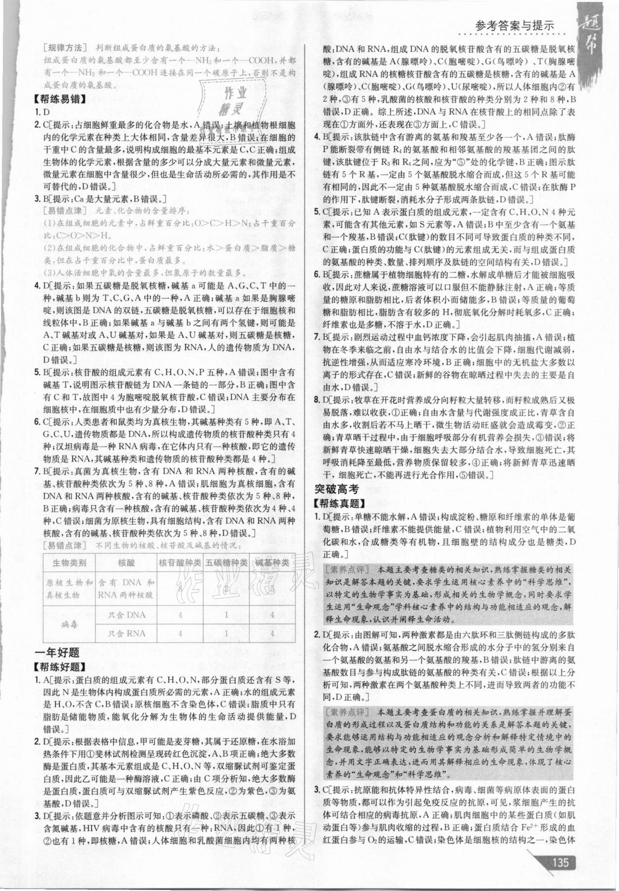 2020年題幫高中生物必修1人教版 第9頁