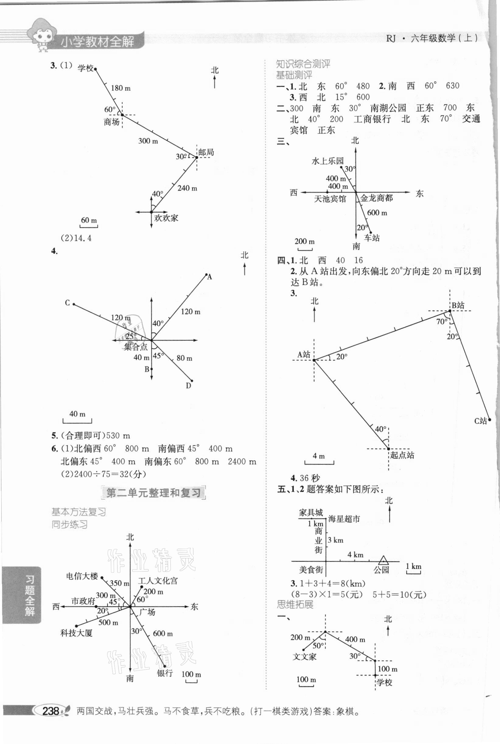 2020年小學(xué)教材全解六年級數(shù)學(xué)上冊人教版 參考答案第3頁