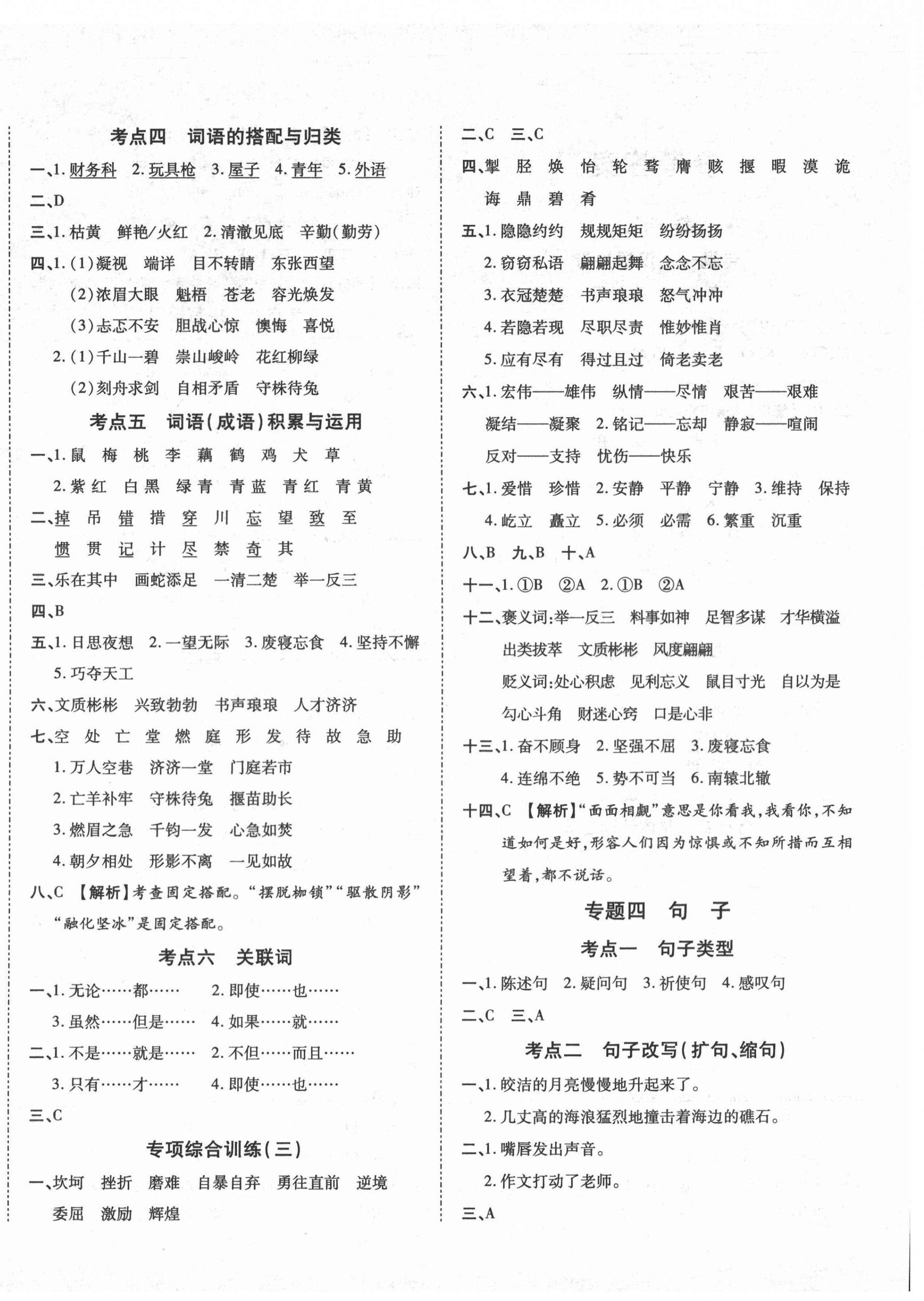 2020年星空小學(xué)畢業(yè)總復(fù)習(xí)語(yǔ)文 第4頁(yè)