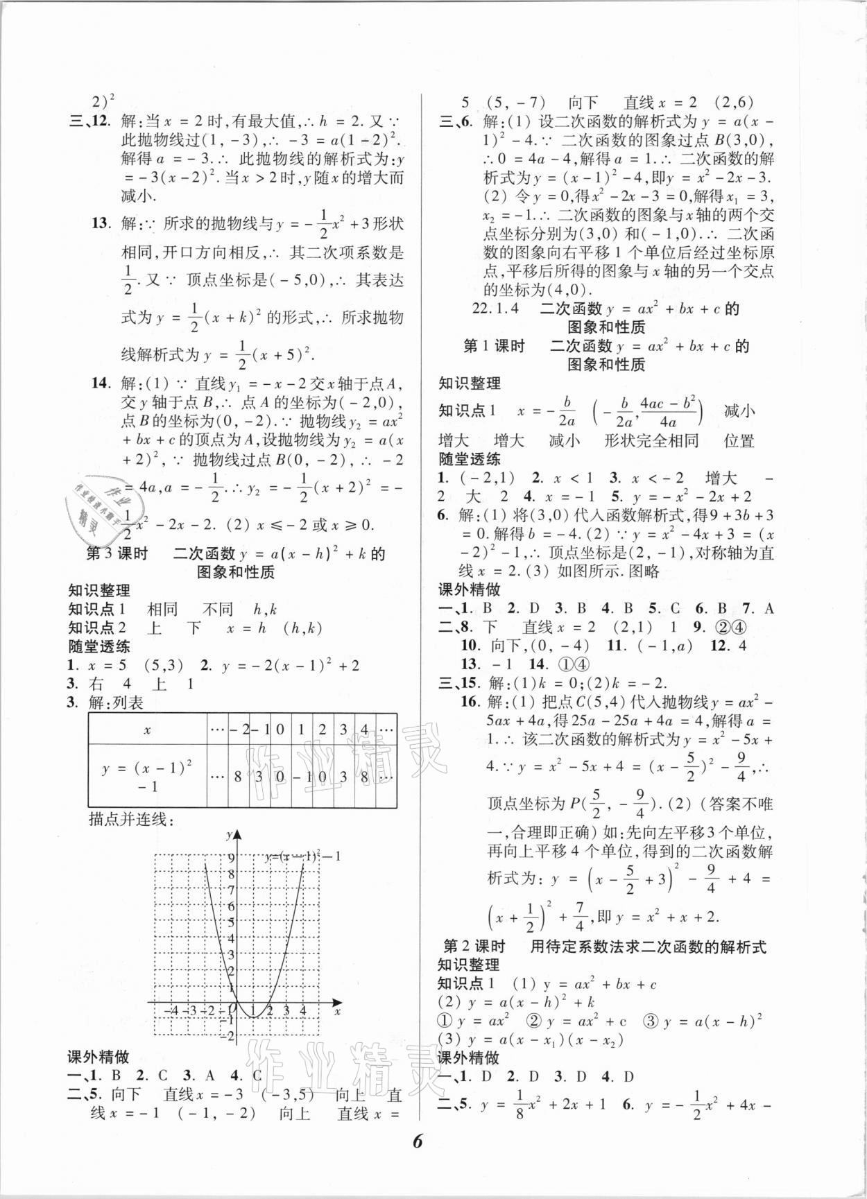 2020年本土學(xué)練九年級數(shù)學(xué)人教版 第6頁