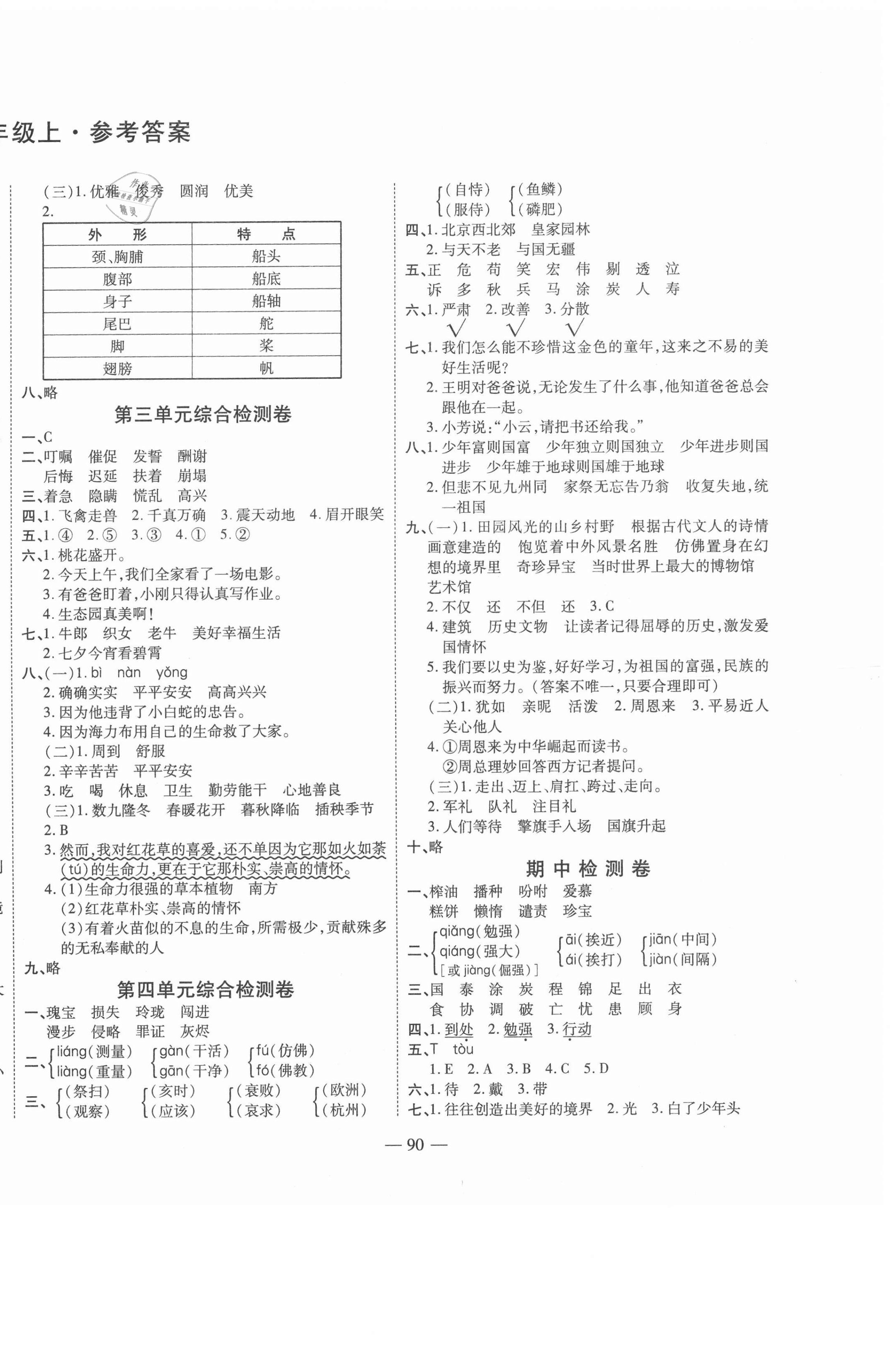 2020年名師優(yōu)題小學(xué)系列卷五年級語文上冊人教版 第2頁