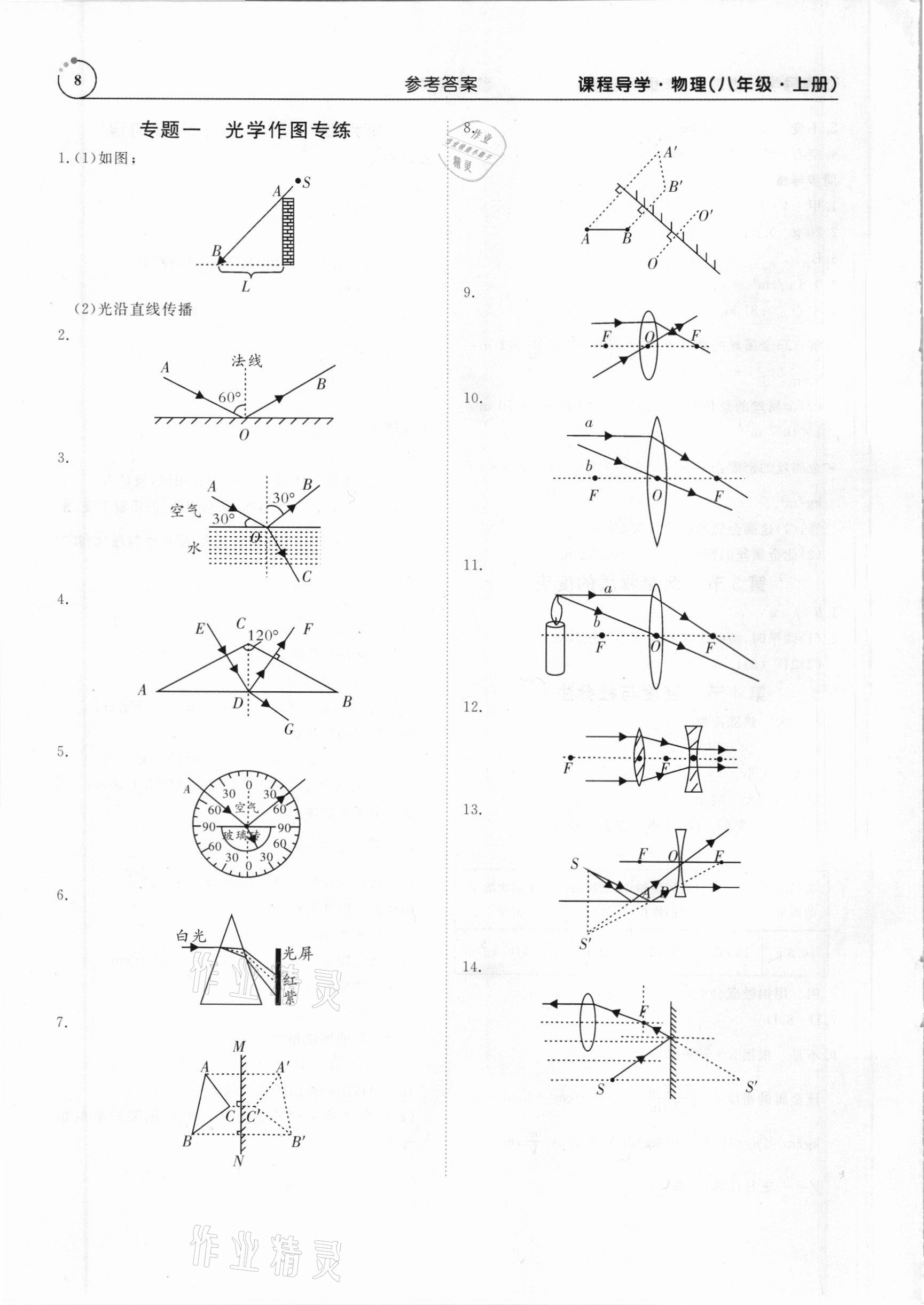 2020年课程导学八年级物理上册人教版 第8页