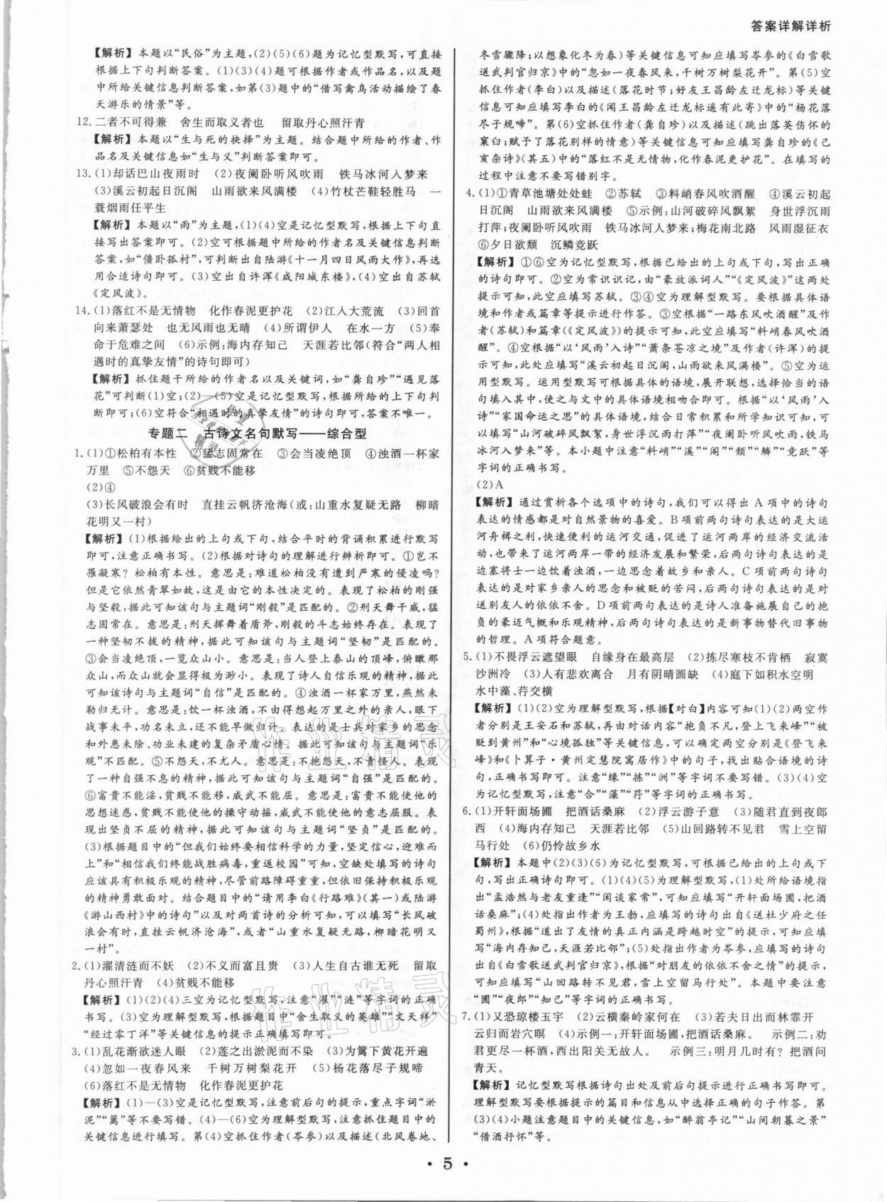 2021年浙派名師中考方略分類(lèi)集訓(xùn)語(yǔ)文中考人教版浙江專(zhuān)版 第5頁(yè)