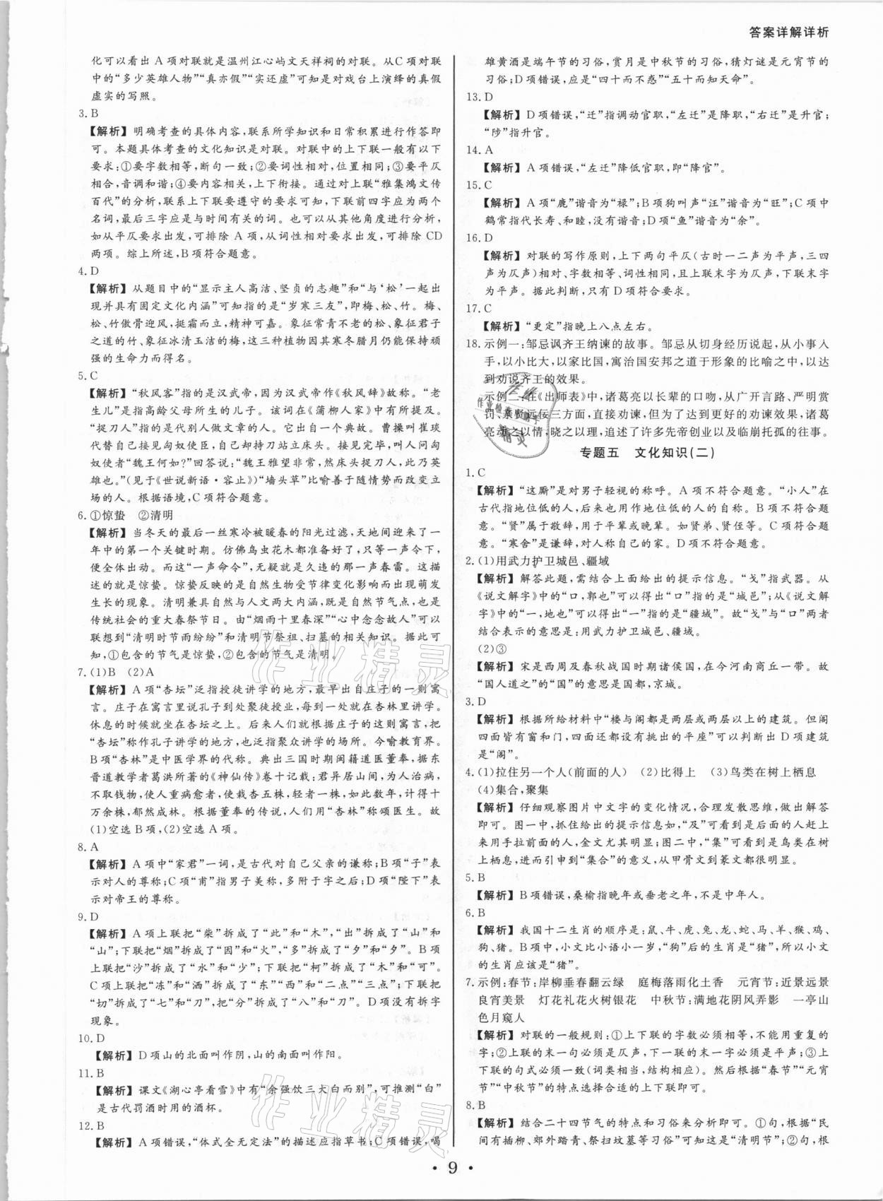 2021年浙派名師中考方略分類集訓(xùn)語文中考人教版浙江專版 第9頁
