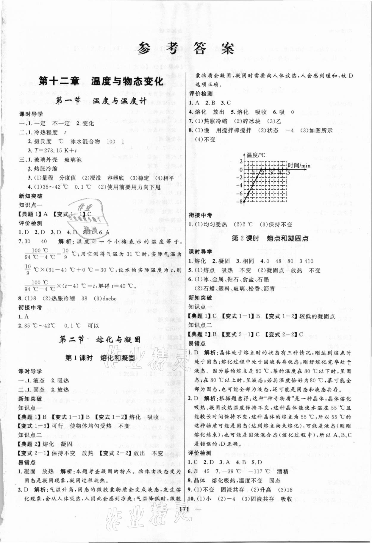 2020年奪冠百分百新導(dǎo)學(xué)課時練九年級物理全一冊滬科版云南專版 第1頁