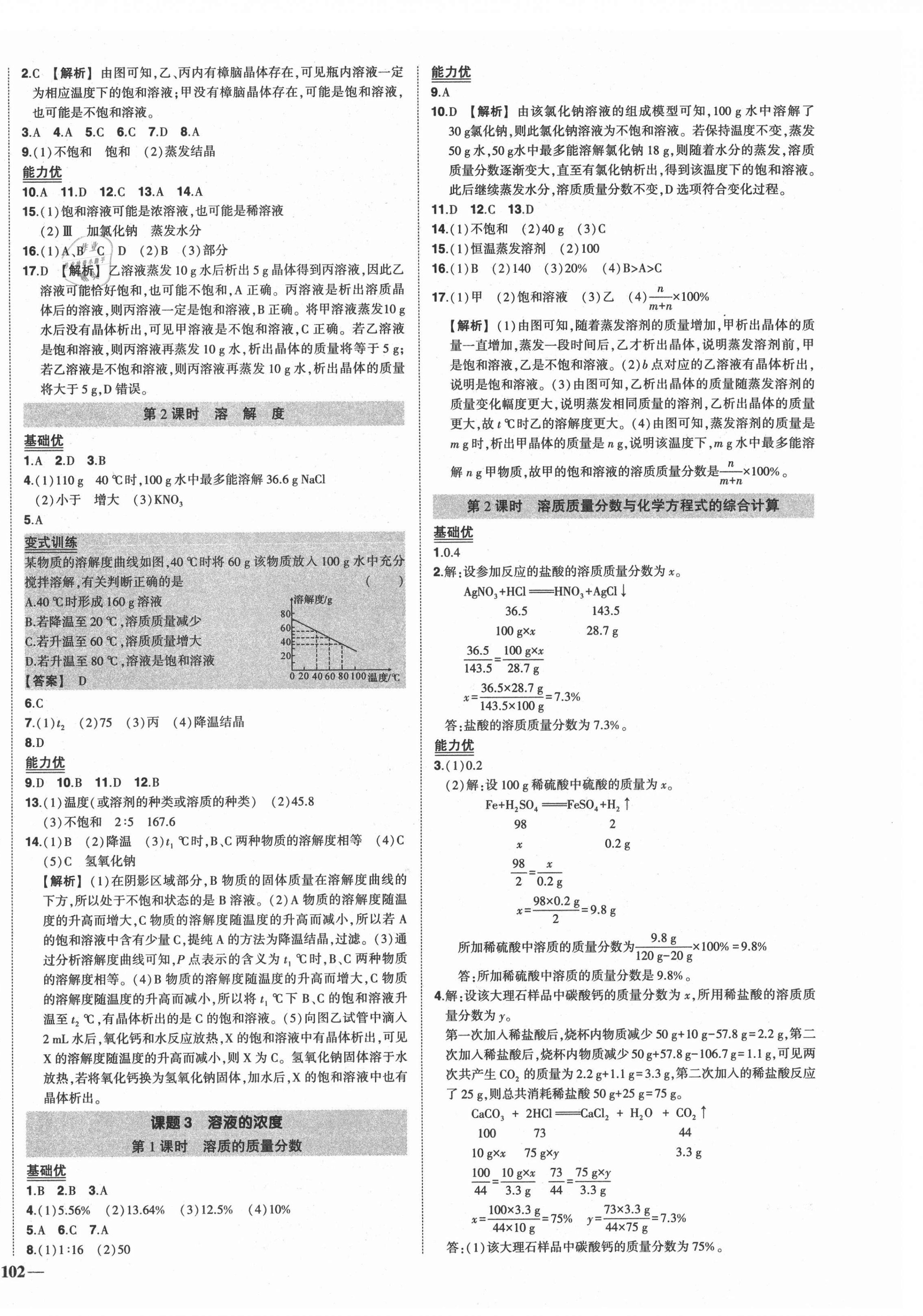 2021年狀元成才路創(chuàng)優(yōu)作業(yè)九年級化學(xué)下冊人教版 第4頁