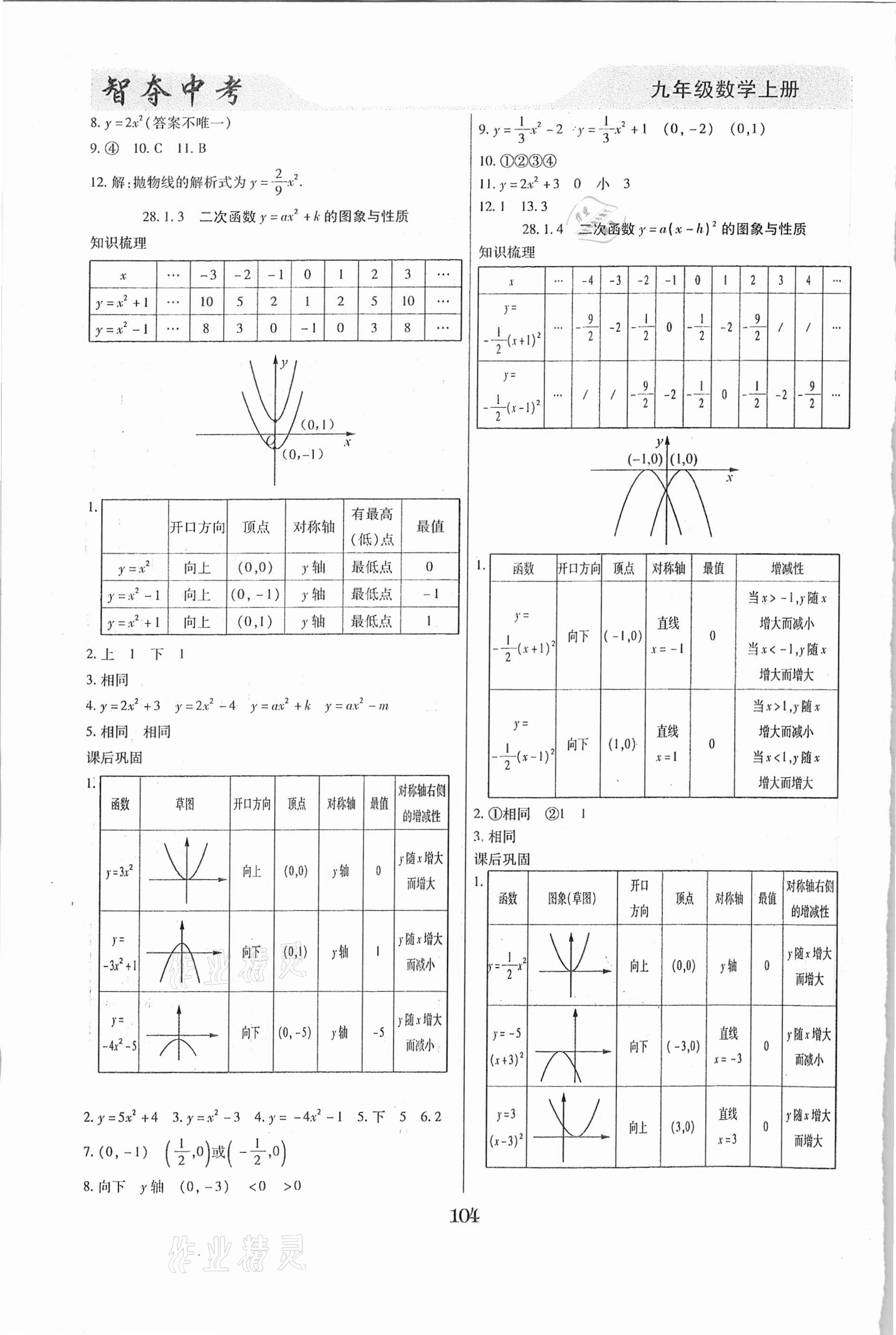 2020年智奪中考九年級數學上冊人教版哈爾濱市專版 第2頁