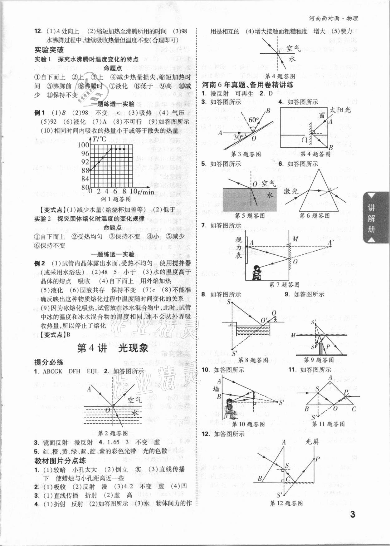 2021年中考面對(duì)面物理河南專版 參考答案第2頁(yè)