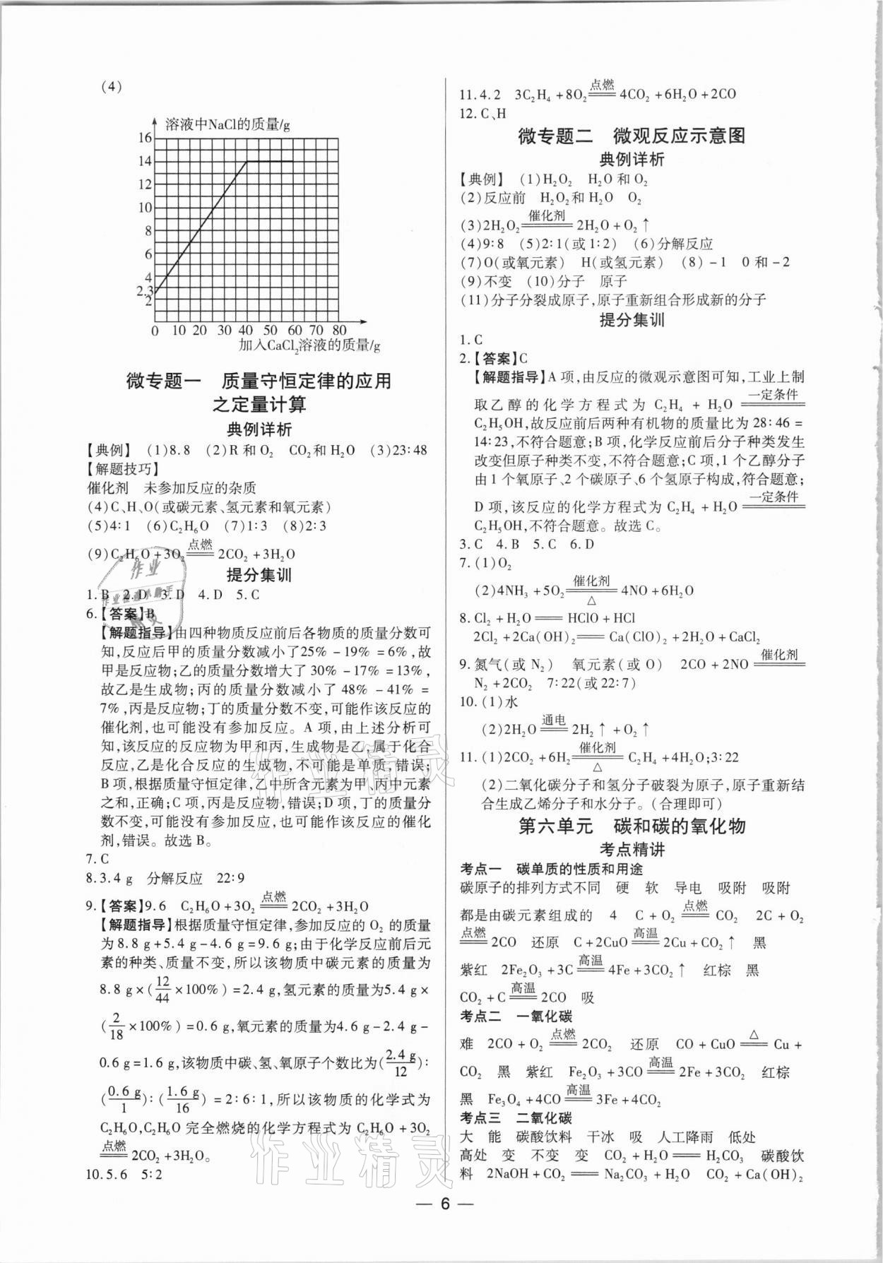 2021年鼎成中考精準(zhǔn)提分化學(xué)河南專版 參考答案第6頁(yè)