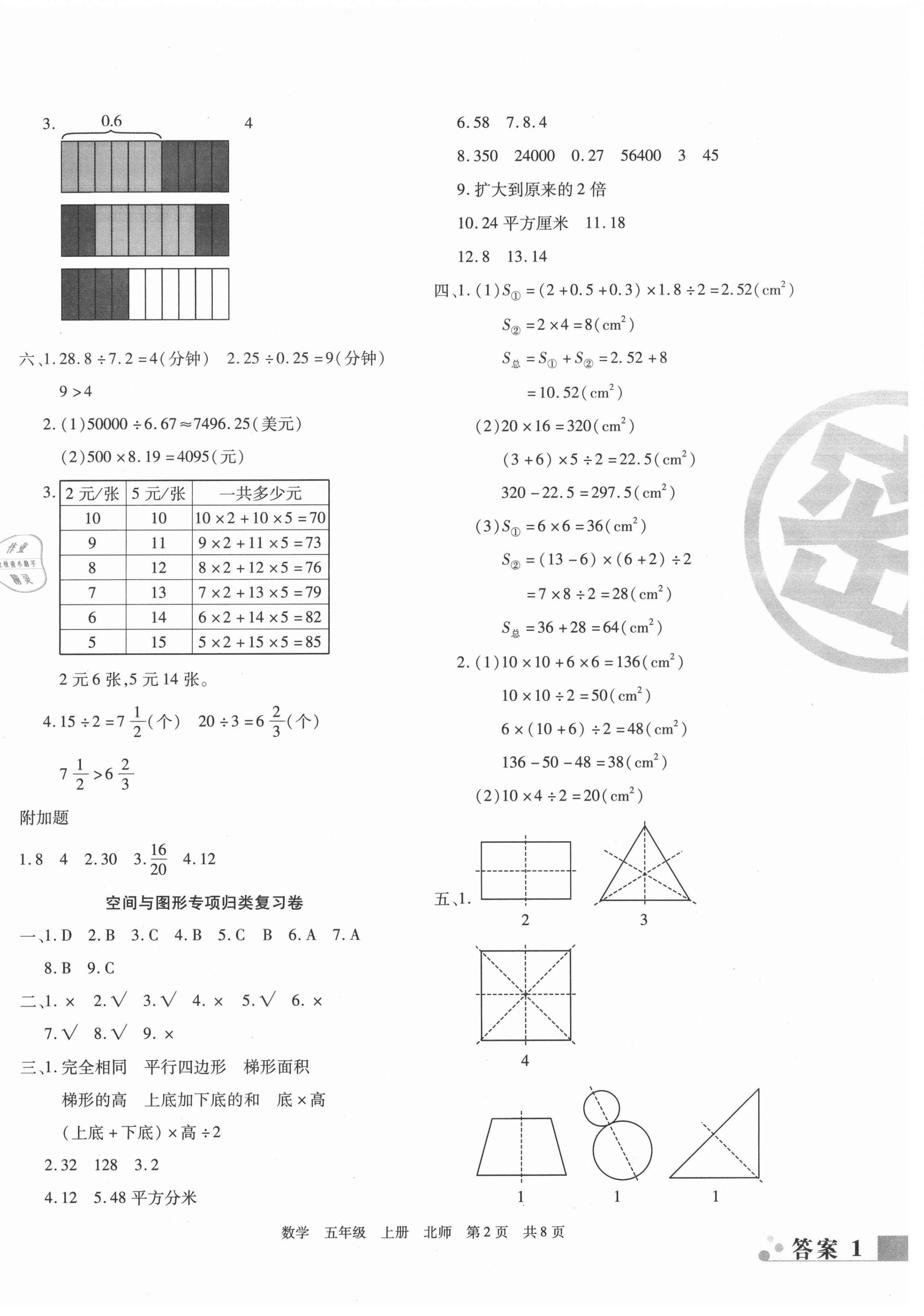 2020年期末考試必刷卷五年級(jí)數(shù)學(xué)上冊(cè)北師大版河南專版 第2頁(yè)