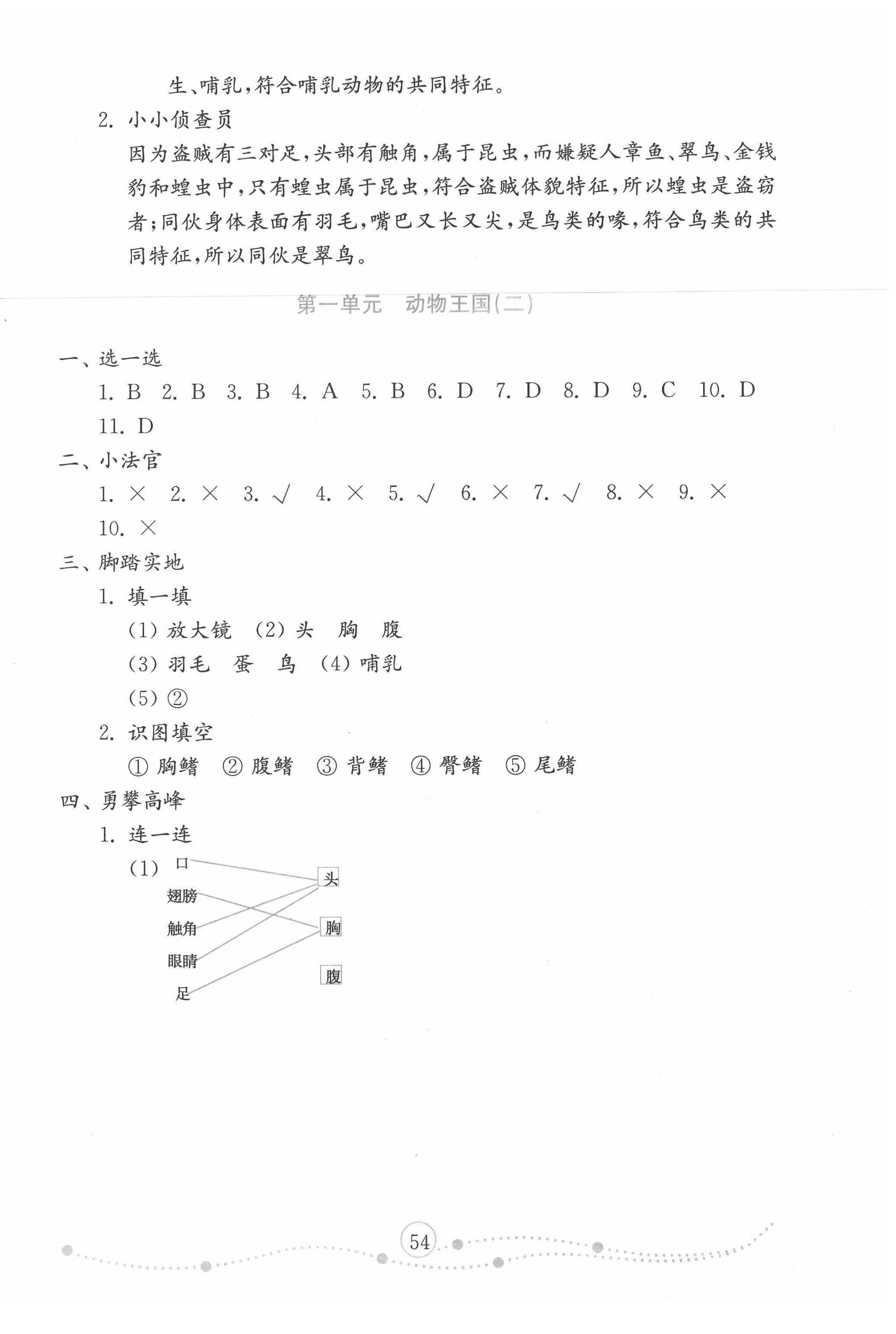 2020年小学科学试卷金钥匙四年级上册青岛版金版 第2页