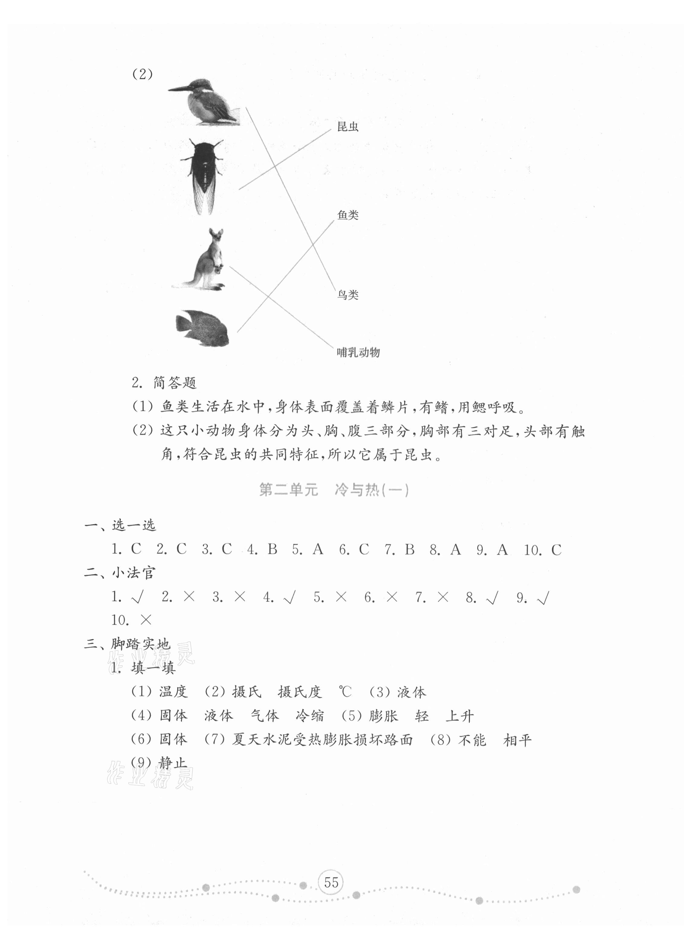 2020年小學科學試卷金鑰匙四年級上冊青島版金版 第3頁