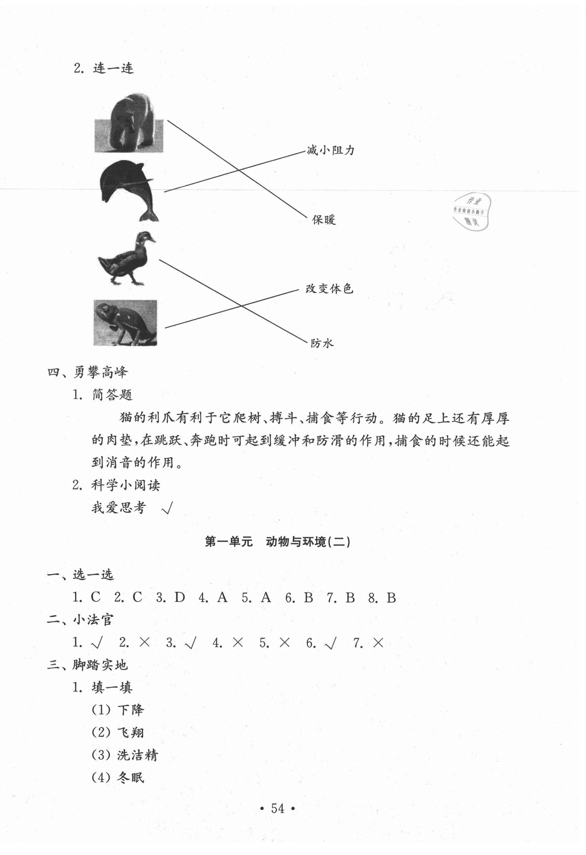 2020年小学科学试卷金钥匙三年级上册青岛版 第2页