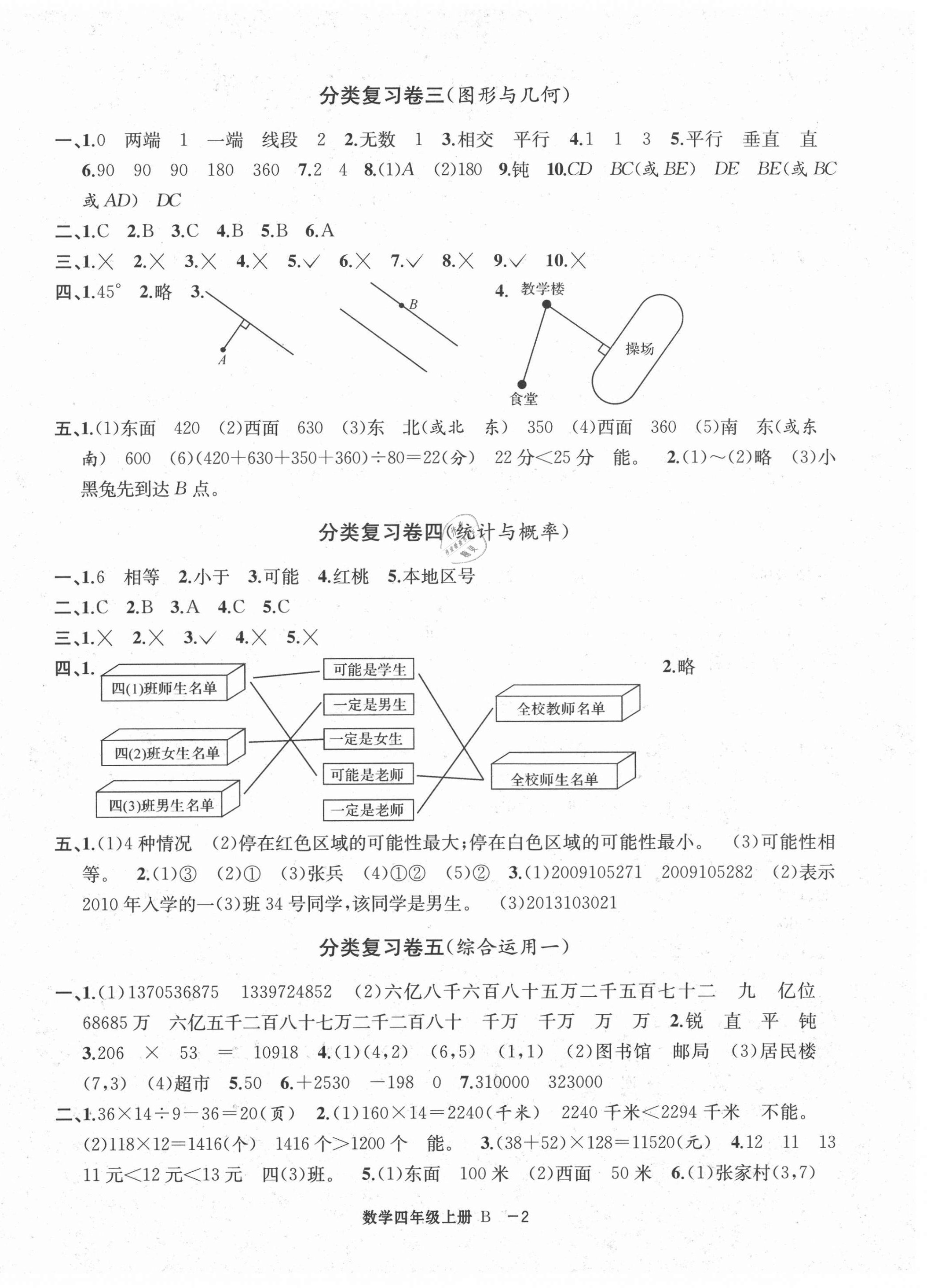 2020年浙江各地期末迎考卷四年級數(shù)學(xué)上冊北師大版 第2頁