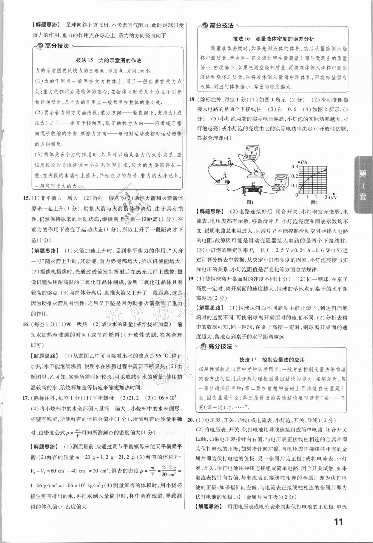 2021年金考卷山西中考45套匯編物理 第11頁(yè)